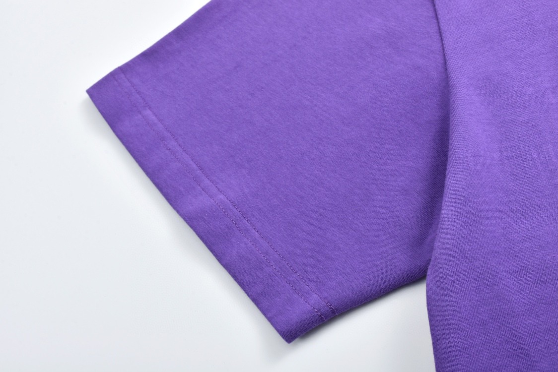 Balenciaga 巴黎世家 字母logo篮球01号印花圆领短袖 T恤 夏季 黑色 白色 蓝色 紫色 787349TRVW91055