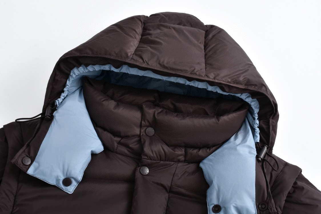 Moncler 蒙口 Cyclone系列 可拆袖两穿设计连帽羽绒服 夹克 保暖 外套 黑色 棕色 J20911A00022596RD689