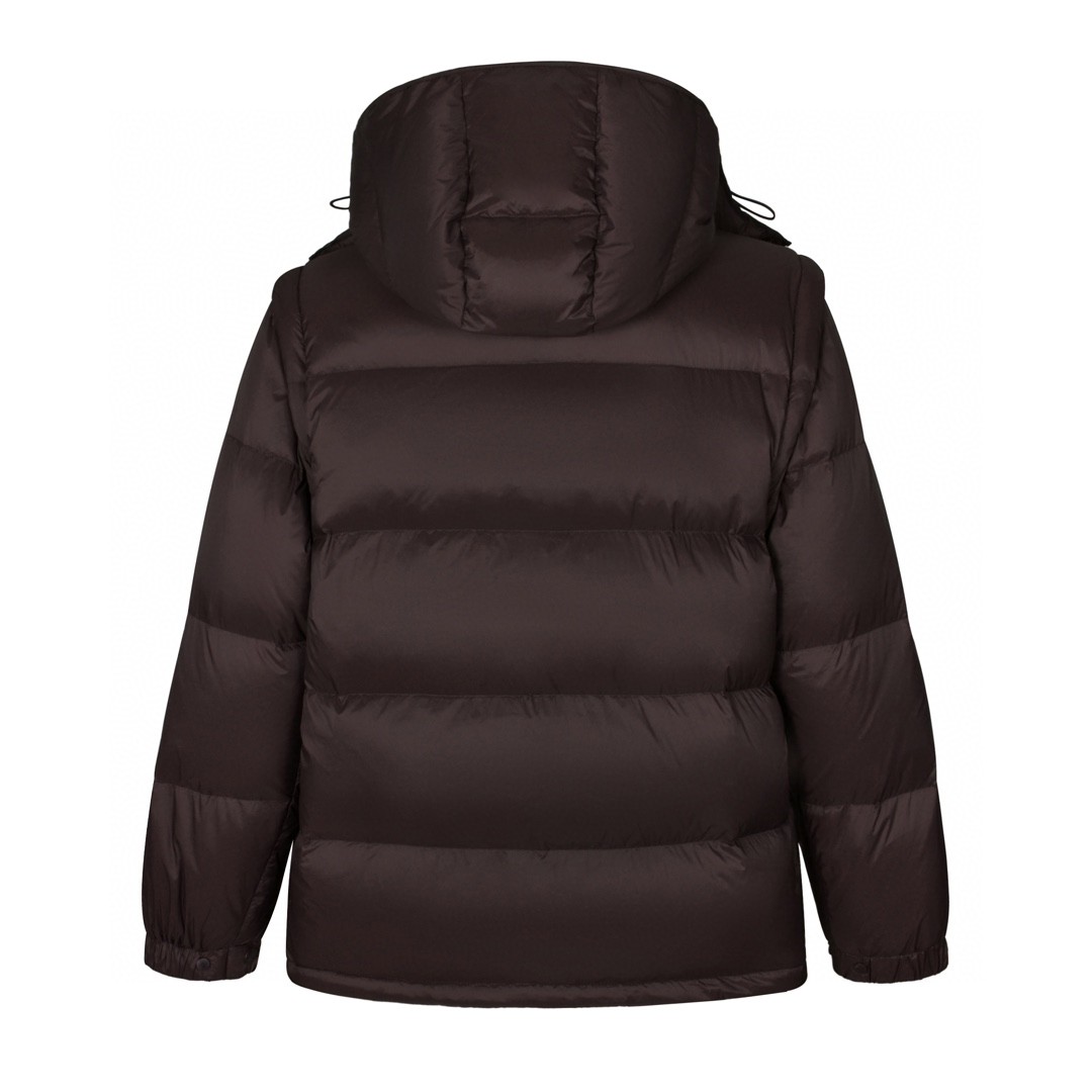 Moncler 蒙口 Cyclone系列 可拆袖两穿设计连帽羽绒服 夹克 保暖 外套 黑色 棕色 J20911A00022596RD689