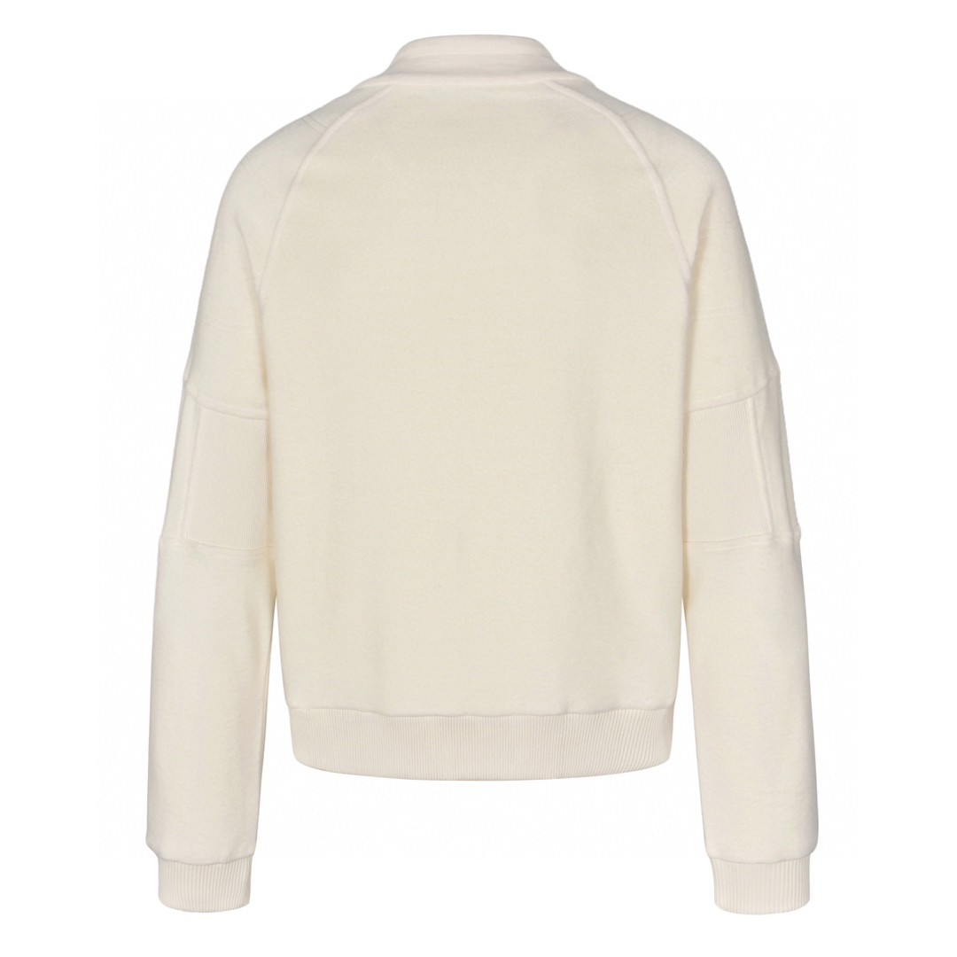 LOUIS VUITTON 路易威登 纯色字母logo徽标羊毛拉链夹克 外套 长袖 白色 1AGJXF