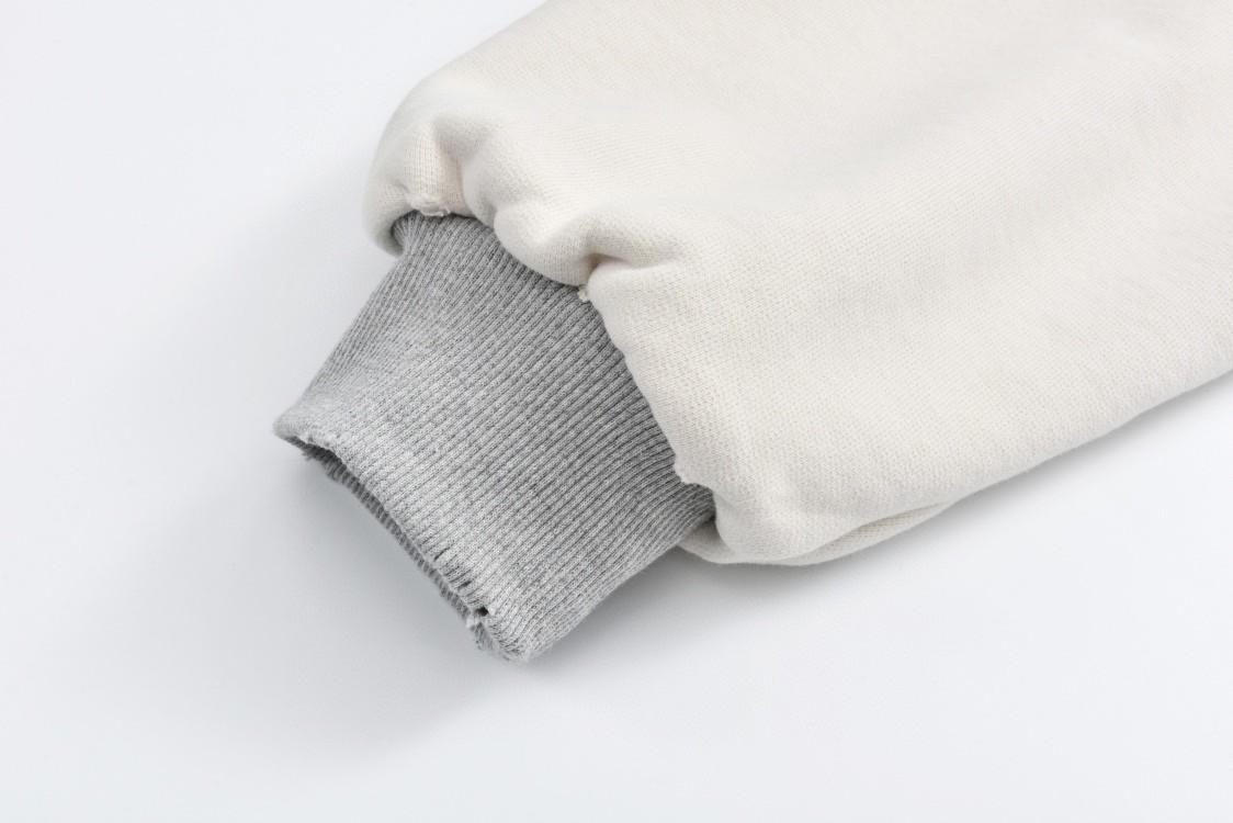 DIOR 迪奥 做旧破洞字母logo印花连帽卫衣 外套 长袖 白色 343J691A0878-C088