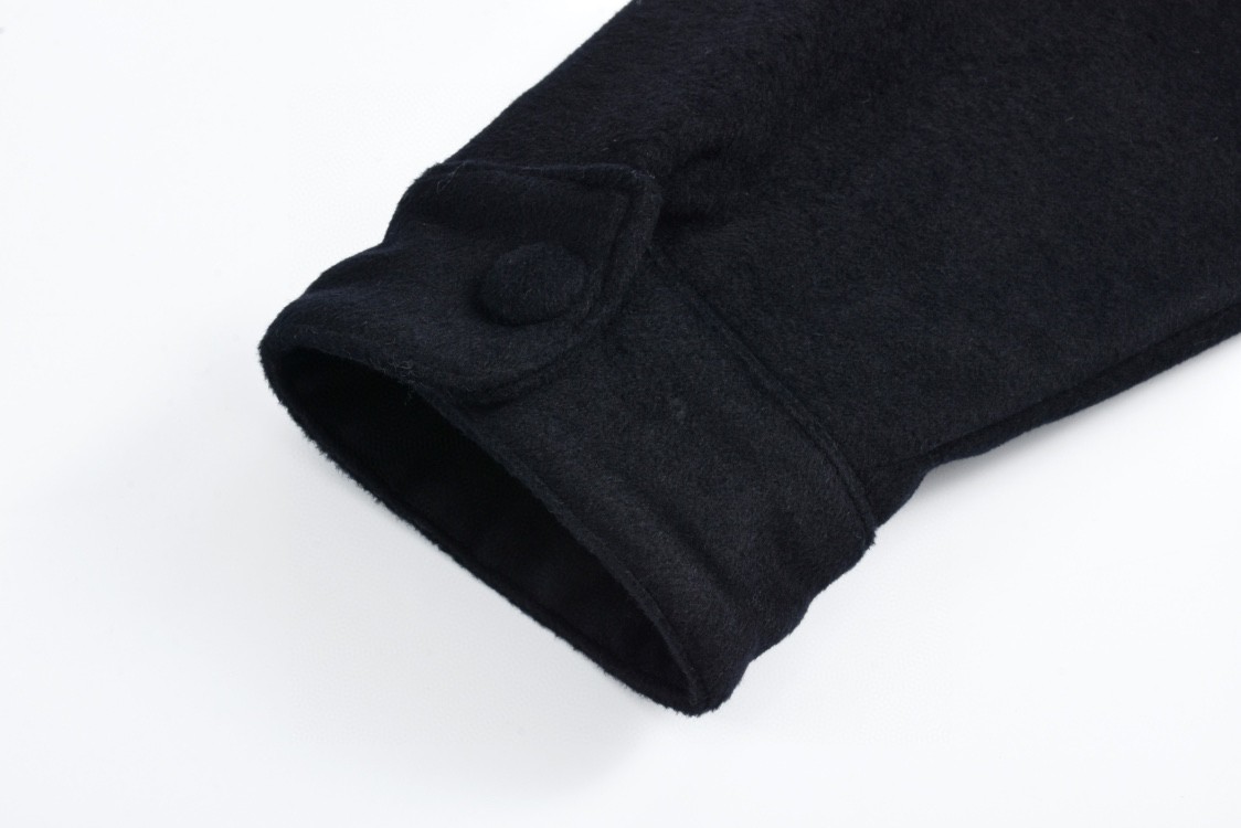 MIU MIU 缪缪 口袋logo徽标羊绒棉服 夹克 外套 长袖 灰色 海军蓝 ML855-13L9-F0031