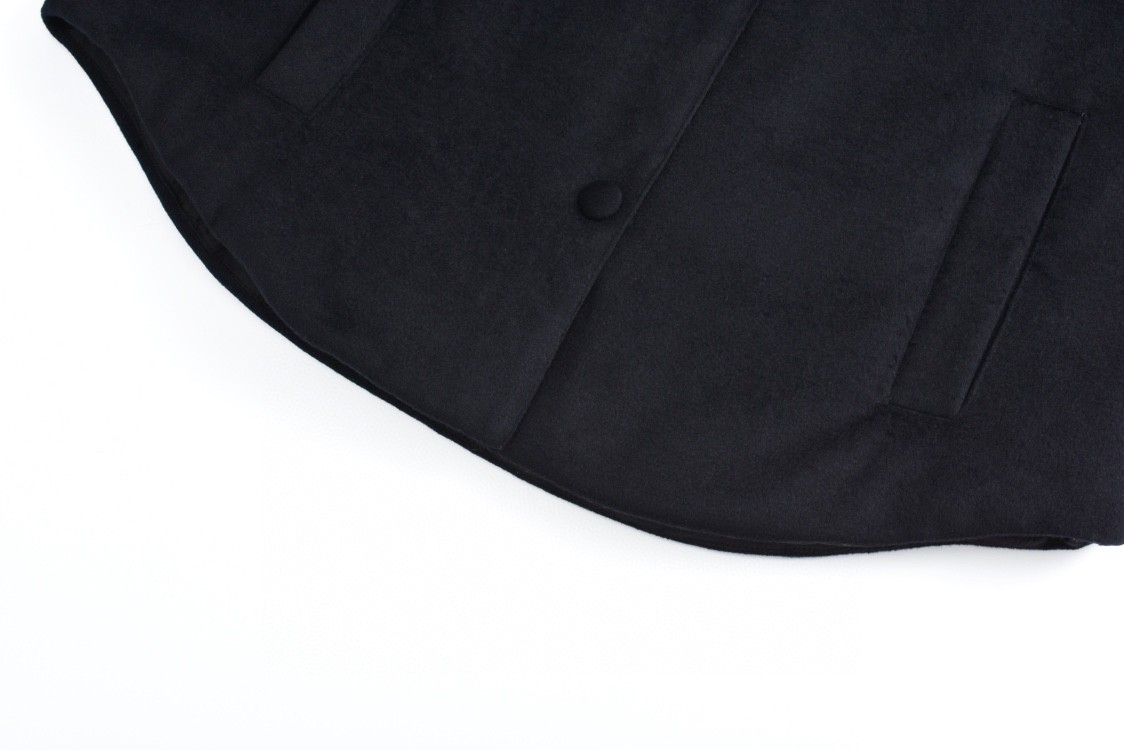 MIU MIU 缪缪 口袋logo徽标羊绒棉服 夹克 外套 长袖 灰色 海军蓝 ML855-13L9-F0031