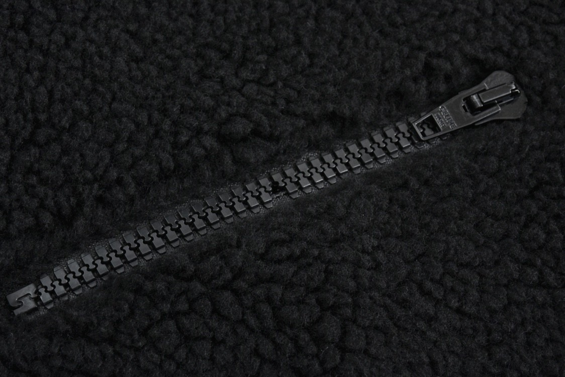 CELINE 赛琳 口袋字母logo羊羔毛泰迪拉链立领夹克 外套 长袖 黑色