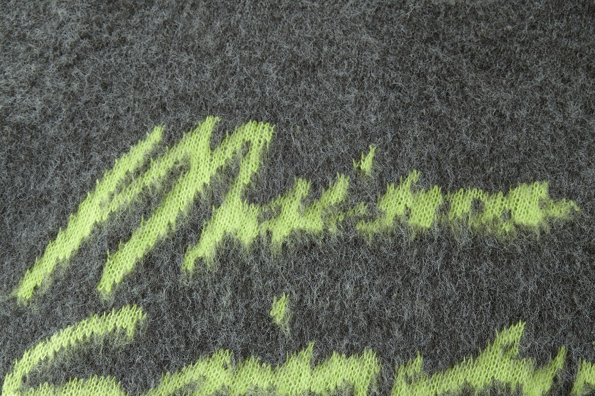 Givenchy 纪梵希 拉绒马海毛提花毛衣 长袖 炭黑色 BM90TU4YLB-025