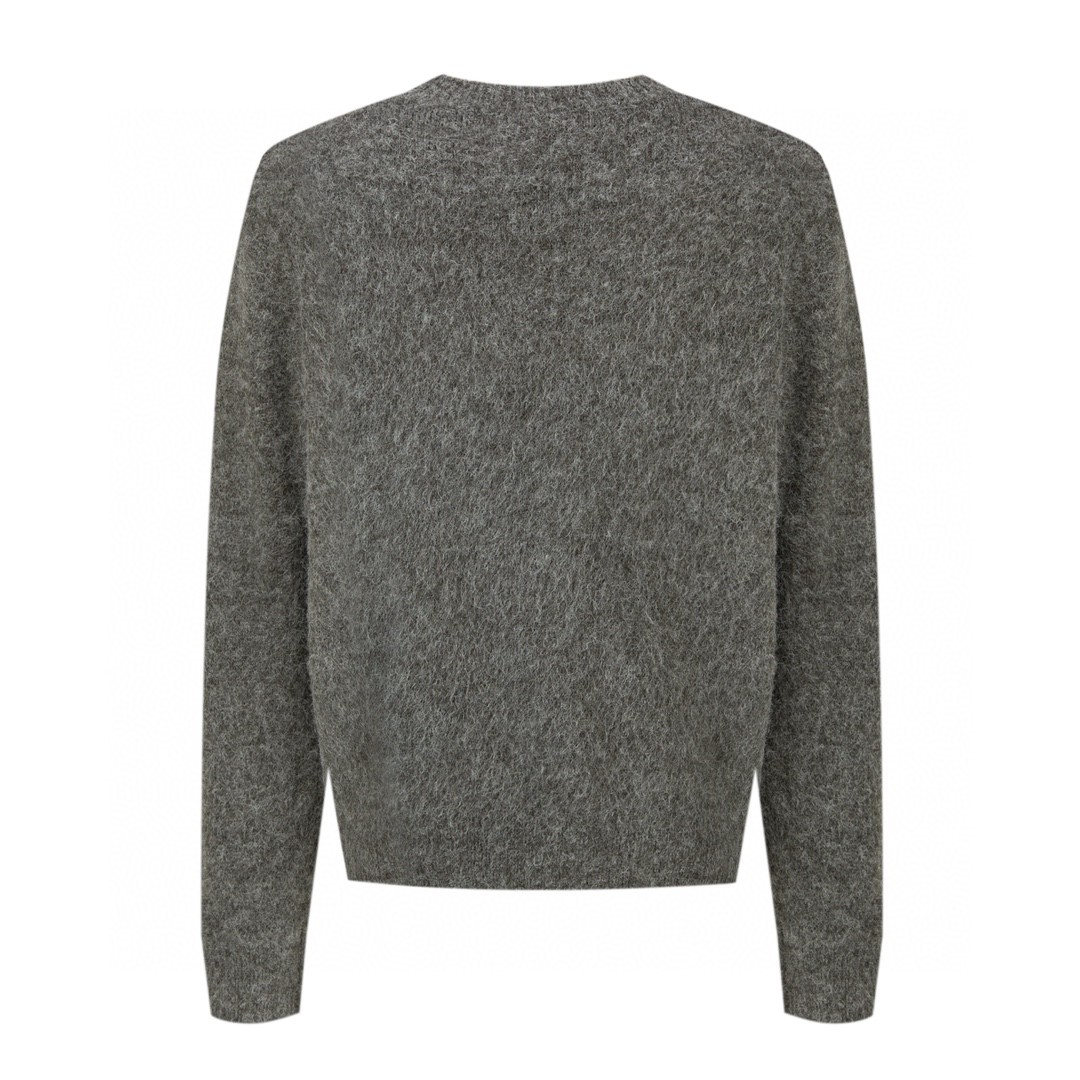 Givenchy 纪梵希 拉绒马海毛提花毛衣 长袖 炭黑色 BM90TU4YLB-025