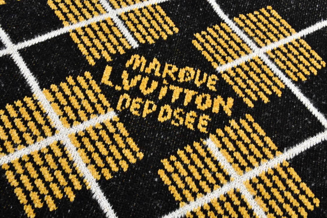 LOUIS VUITTON 路易威登 拼色棋盘格毛衣 长袖 1AGJSR