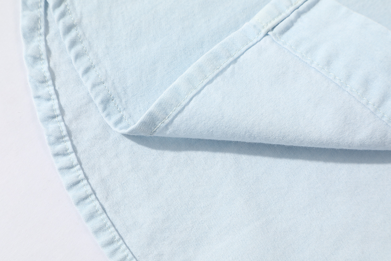 MIU MIU 缪缪 水洗logo贴标单排扣衬衫 外套 长袖 蓝色 GWC120-14UT-F0076-S-OOO