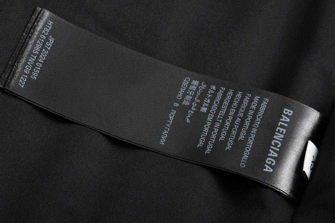 Balenciaga 巴黎世家 Lion Club Varsity SS25 立领单排扣飞行员夹克 棒球服 外套 长袖 黑色 814123TRO511000