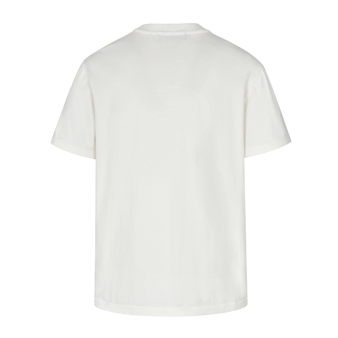 LOUIS VUITTON 路易威登 蛇年丝带毛织圆领短袖 T恤 白色 1AGJTU