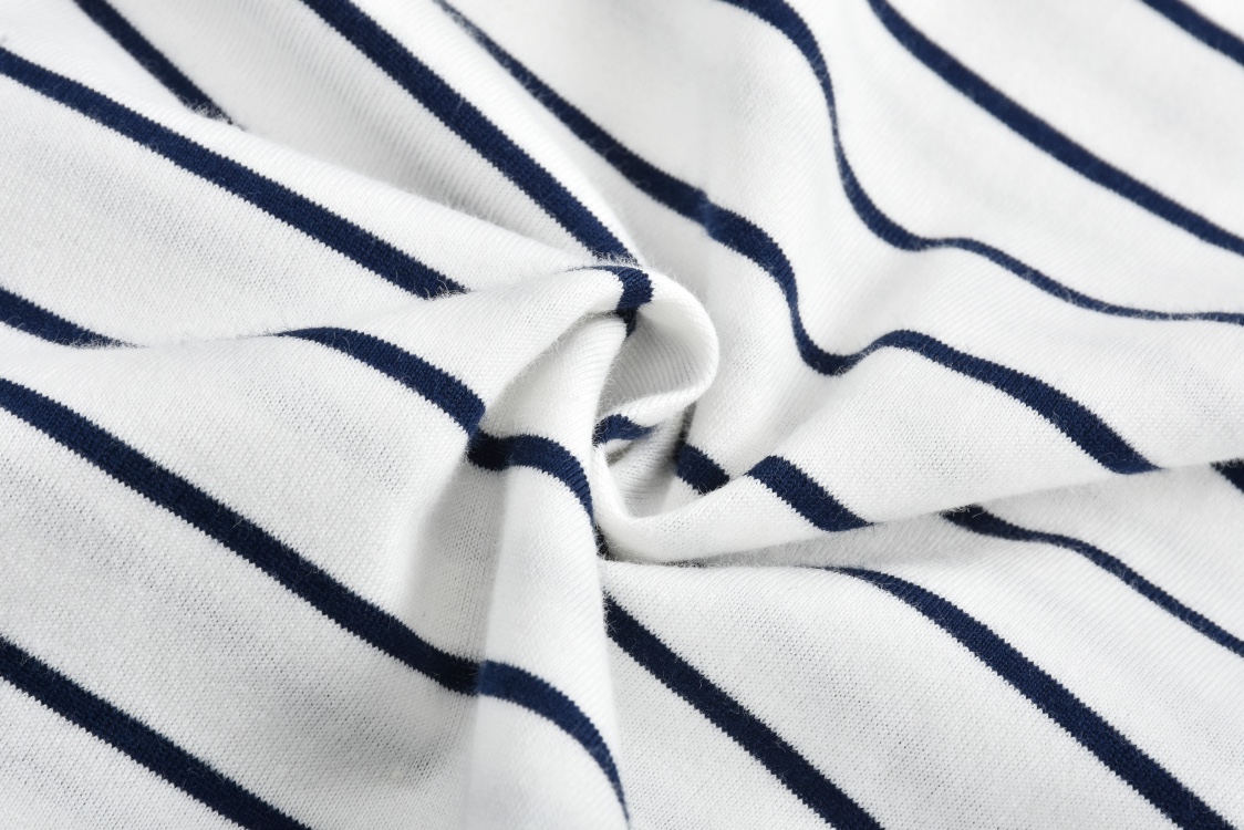 MIU MIU 条纹字母logo徽标圆领短袖 T恤 夏季 白色 