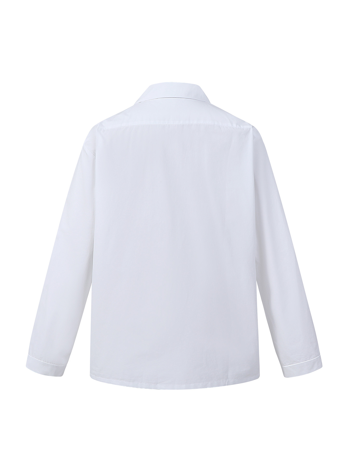 MIU MIU 缪缪 刺绣字母logo单排扣衬衫 长袖 蓝色 白色 MK1884-15UL-F0013-S-OOO