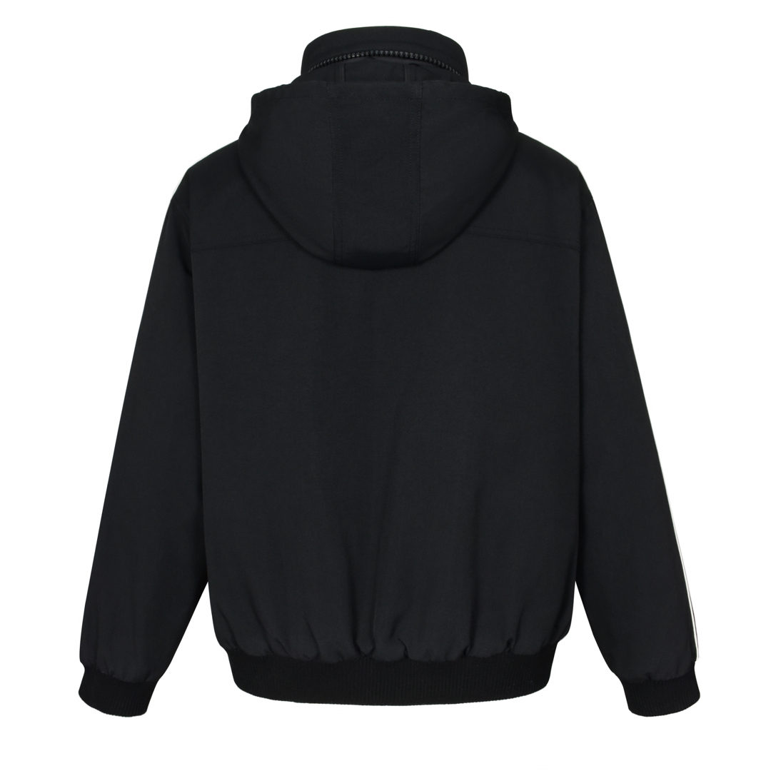 CELINE 赛琳 多口袋字母logo拉链连帽夹克 外套 长袖 黑色 RV0070339-38NO