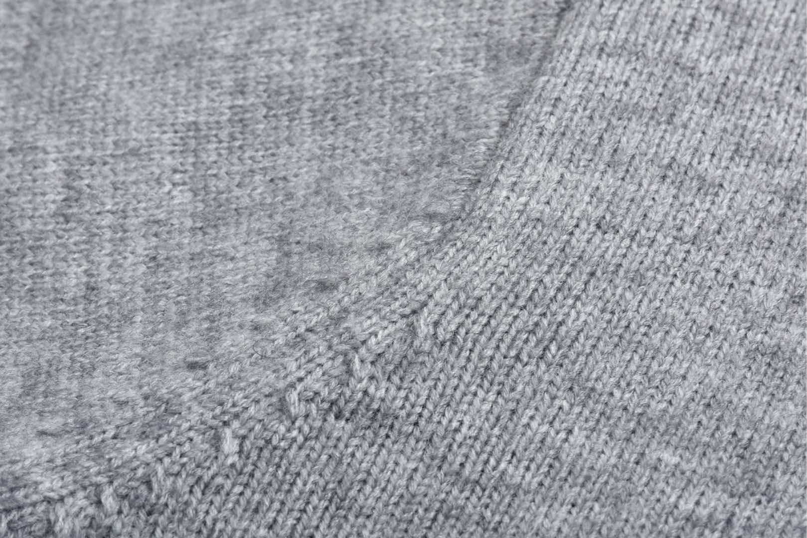 Balenciaga 巴黎世家 假两件衬衫拼接毛衣 长袖 灰色 黑色 809510T1712