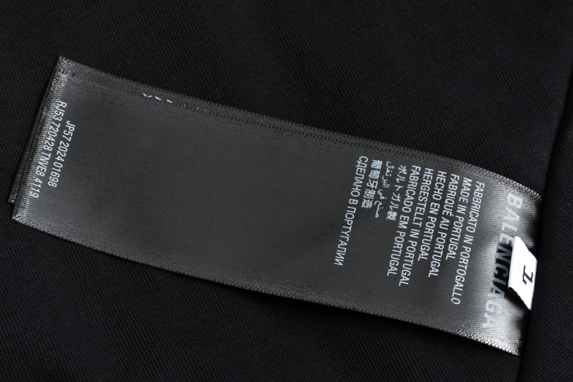 Balenciaga 巴黎世家 双环刺绣拉链连帽夹克 外套 长袖 黑色 