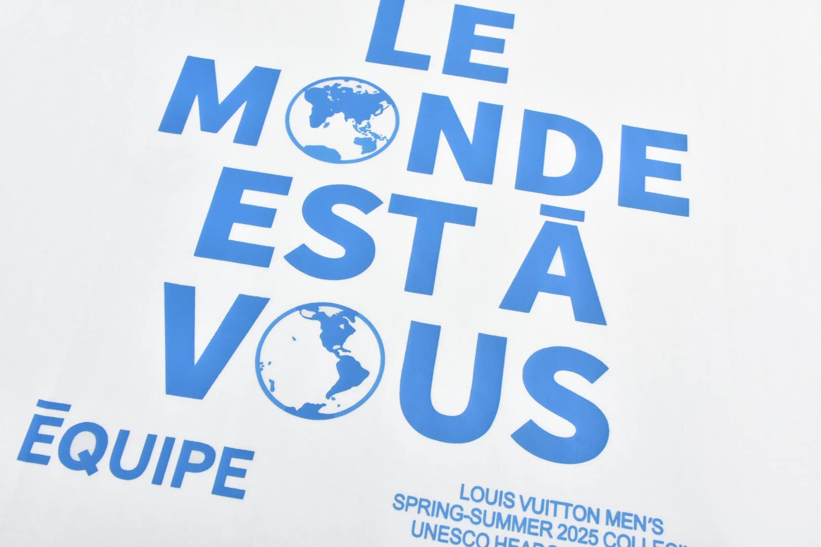 LOUIS VUITTON 路易威登 员工限定字母logo印花圆领短袖 T恤 黑色 白色 