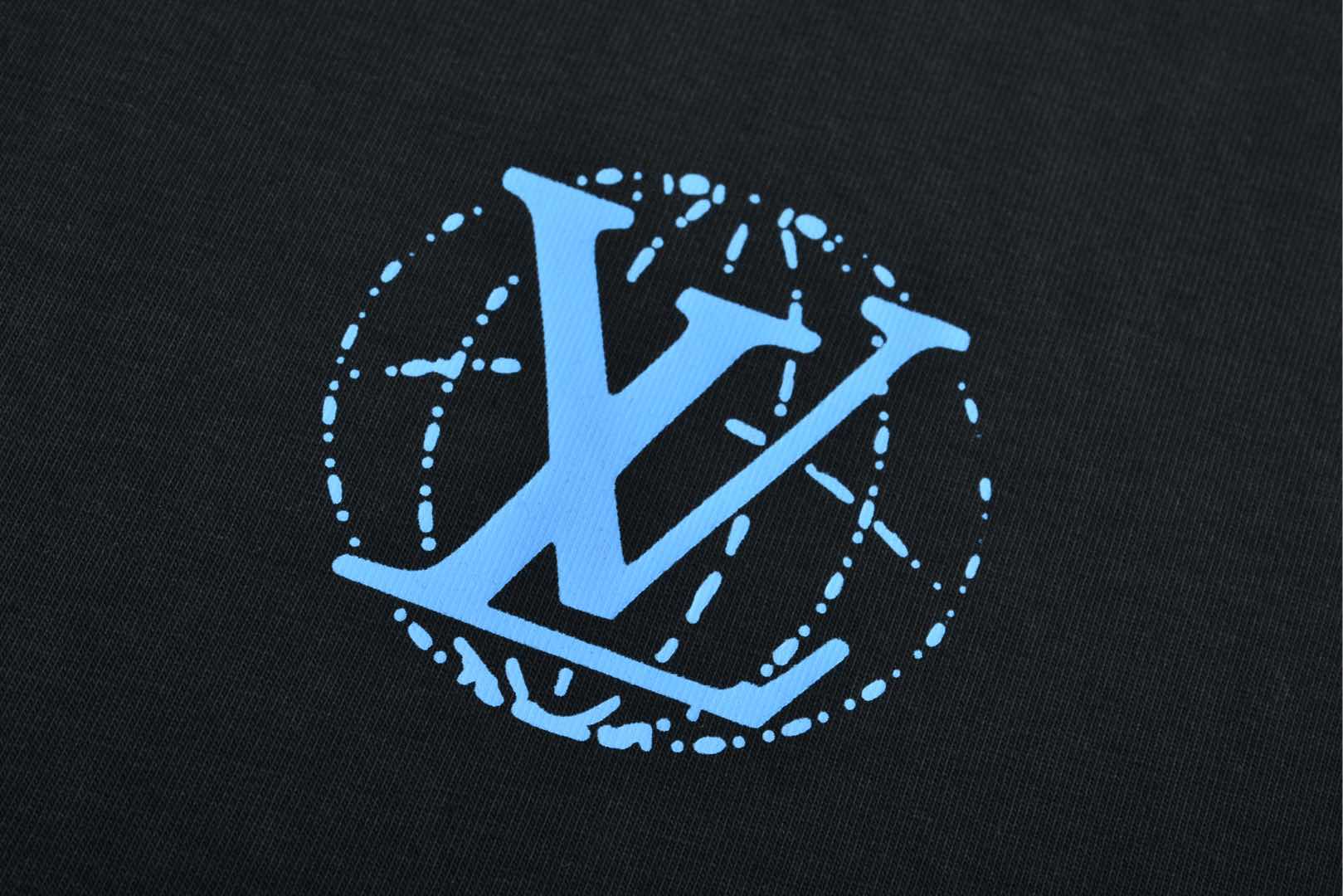 LOUIS VUITTON 路易威登 员工限定字母logo印花圆领短袖 T恤 黑色 白色 