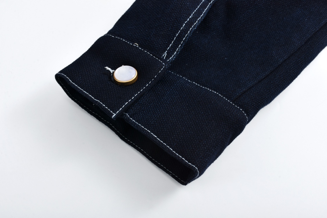 LOUIS VUITTON 路易威登 温斯特毛领拉链牛仔外套 夹克 长袖 蓝色 1AGIO5