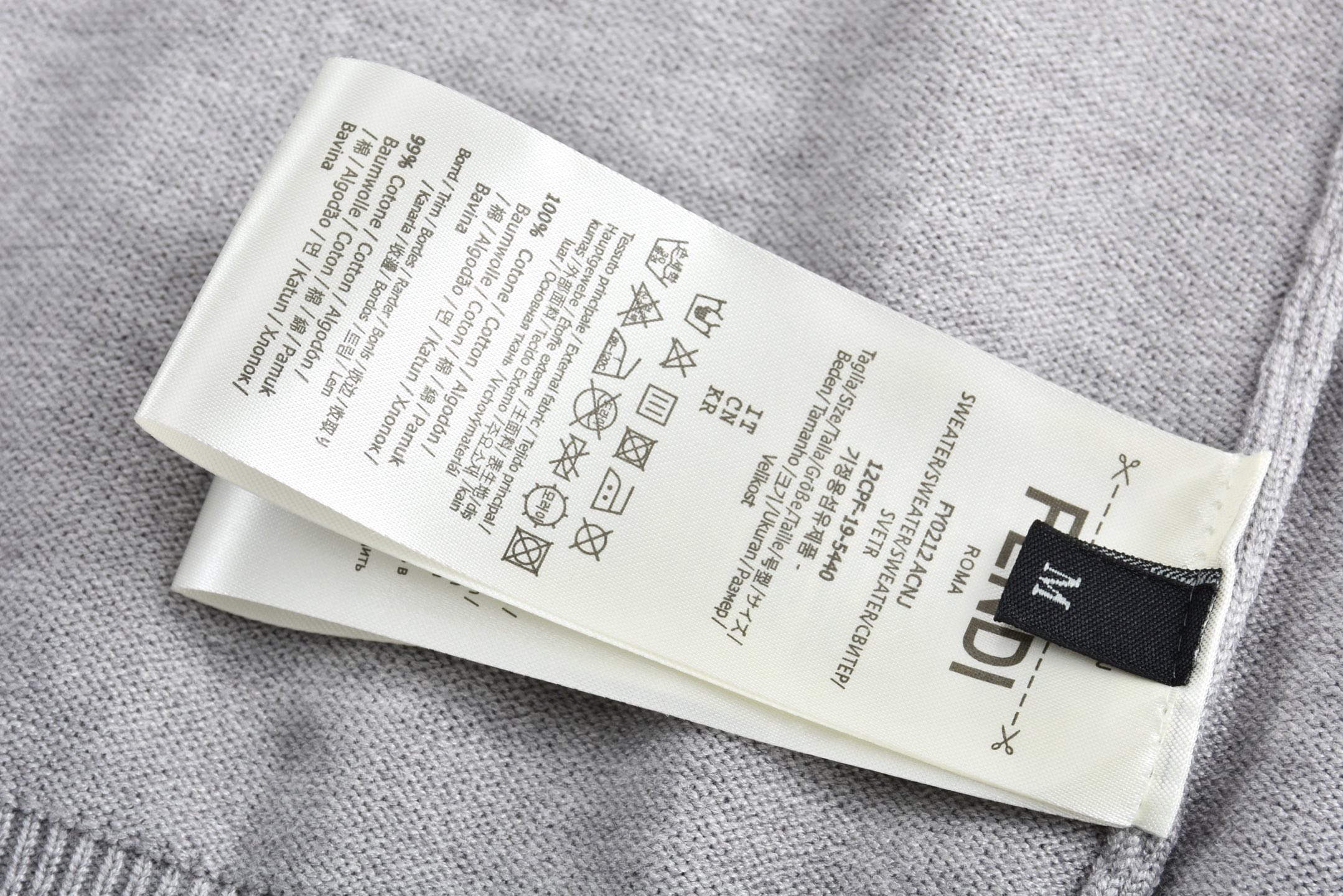 FENDI 芬迪 双F字母logo压花针织Polo衫 T恤 短袖 上衣 黑色 灰色