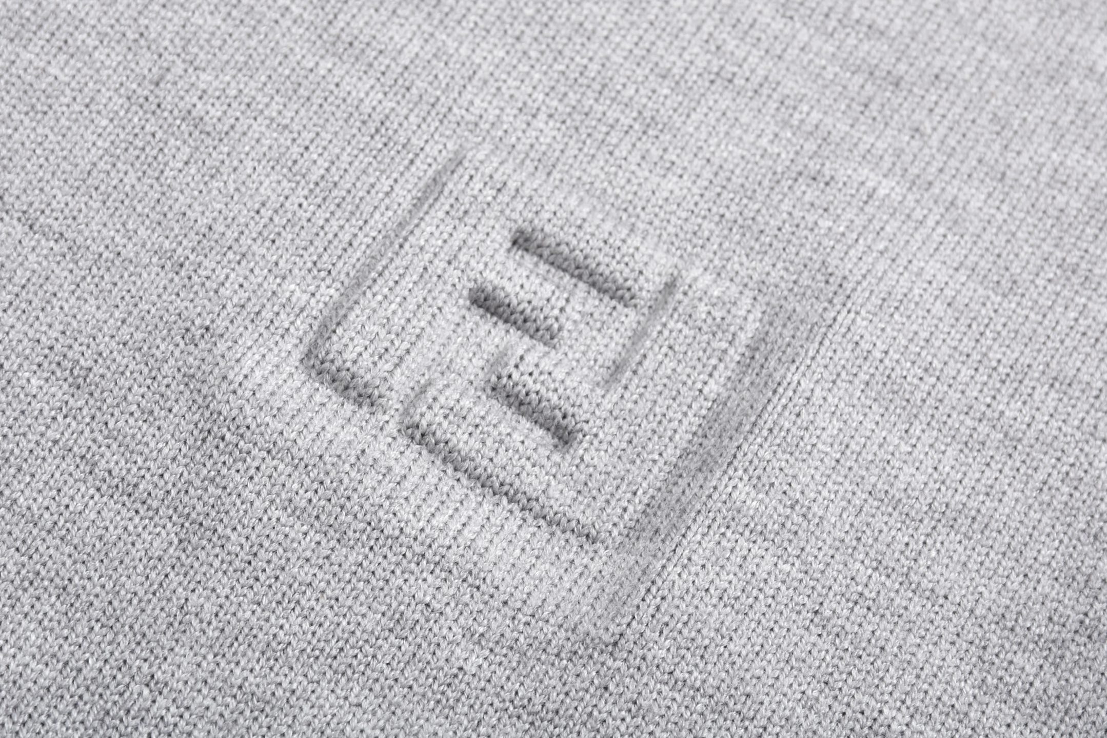 FENDI 芬迪 双F字母logo压花针织Polo衫 T恤 短袖 上衣 黑色 灰色