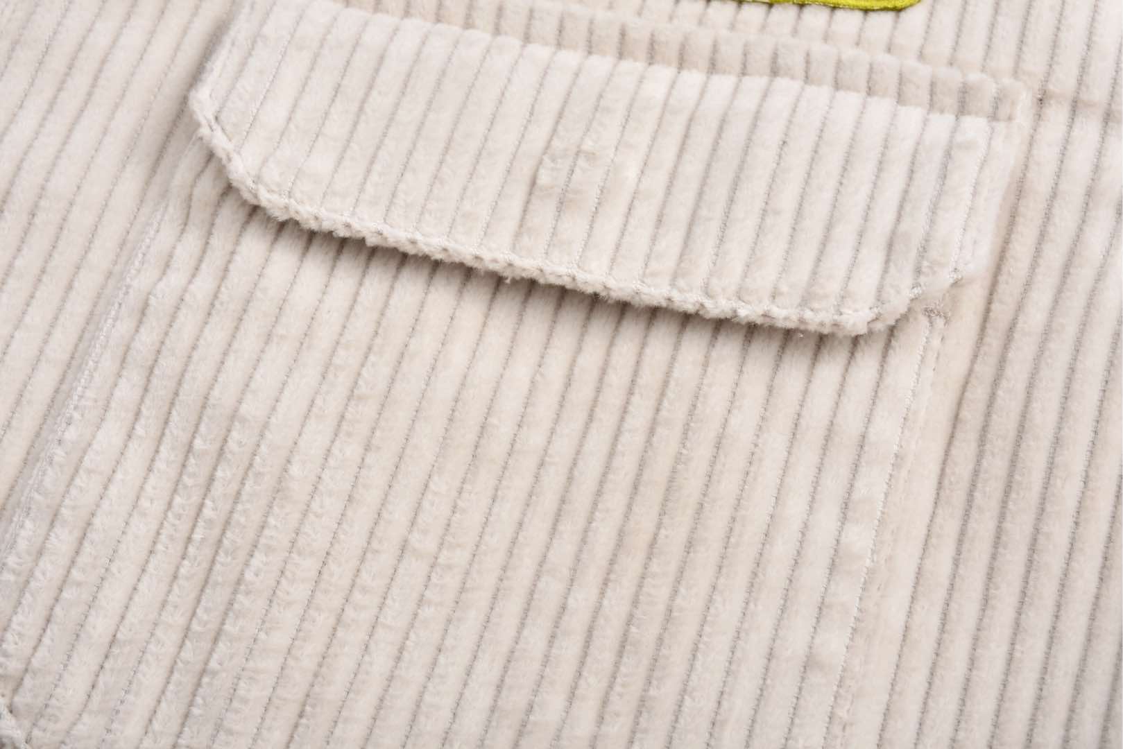 DIOR 迪奥 And Kaws 系列蛇年刺绣图案灯芯绒拉链夹克 外套 长袖 米色 513D590A297X-C084