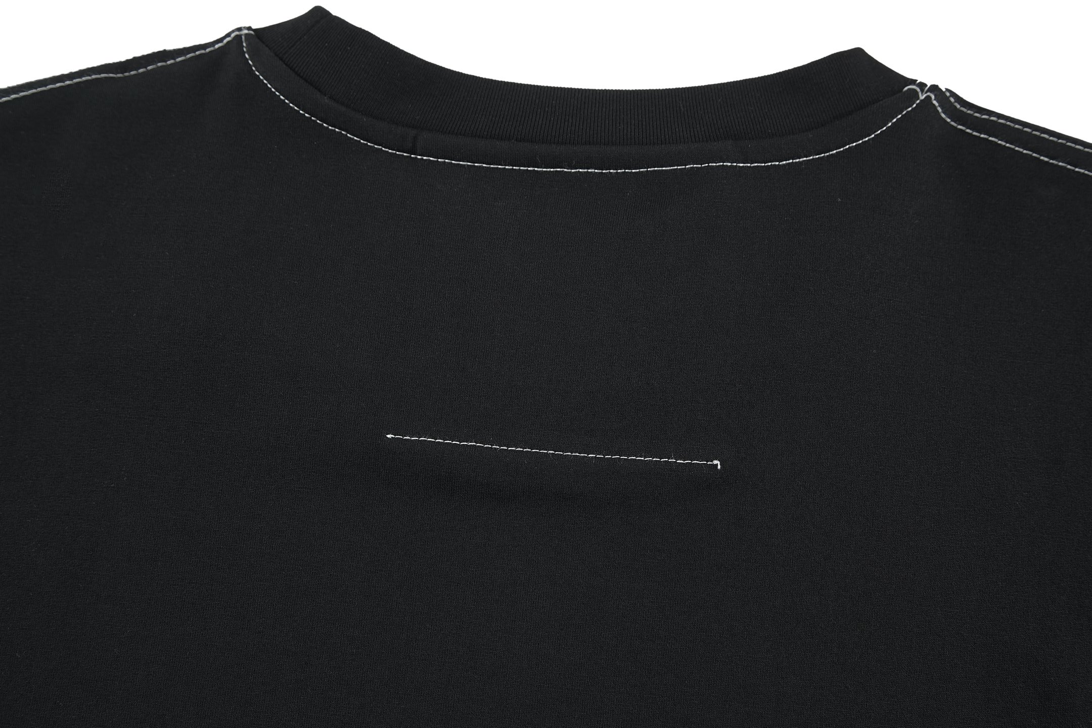 Givenchy 纪梵希 皮牌明线 T恤 短袖 套头 夏款 黑色 BM71MG3YPQ004