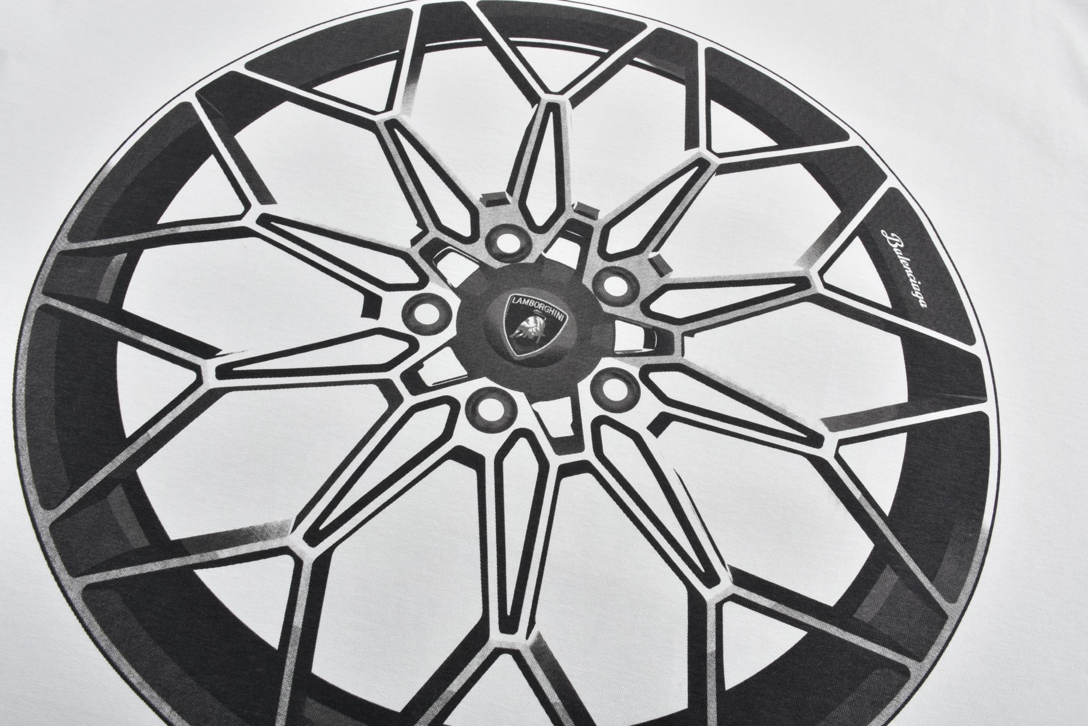 Balenciaga 巴黎世家 兰博基尼联名T恤 打底衫 长袖 黑色 灰白色 835839TSVP99012