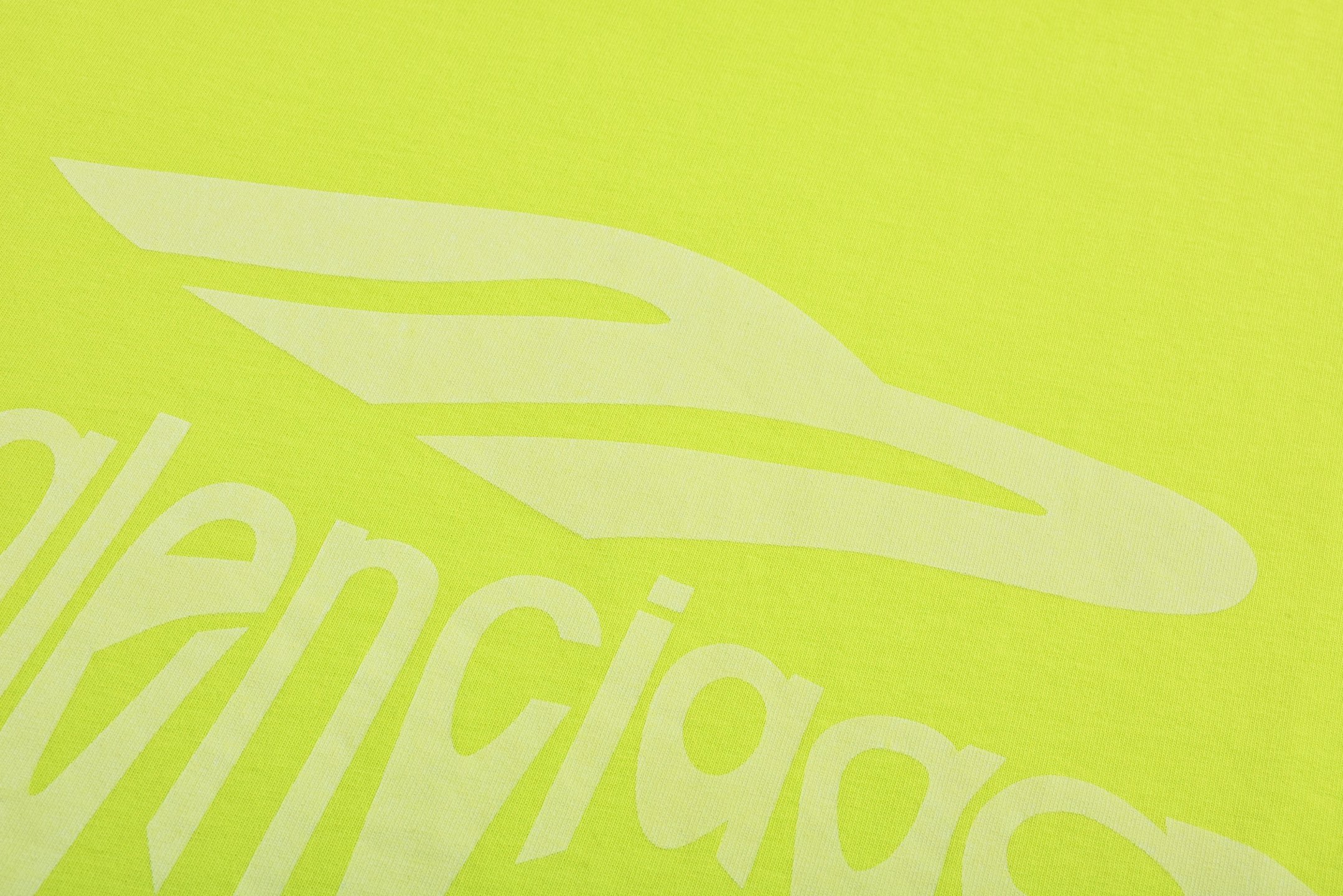 Balenciaga 巴黎世家 融化字母logo印花圆领短袖 T恤 夏季 白色 黑色 荧光绿 787349TRVS89081