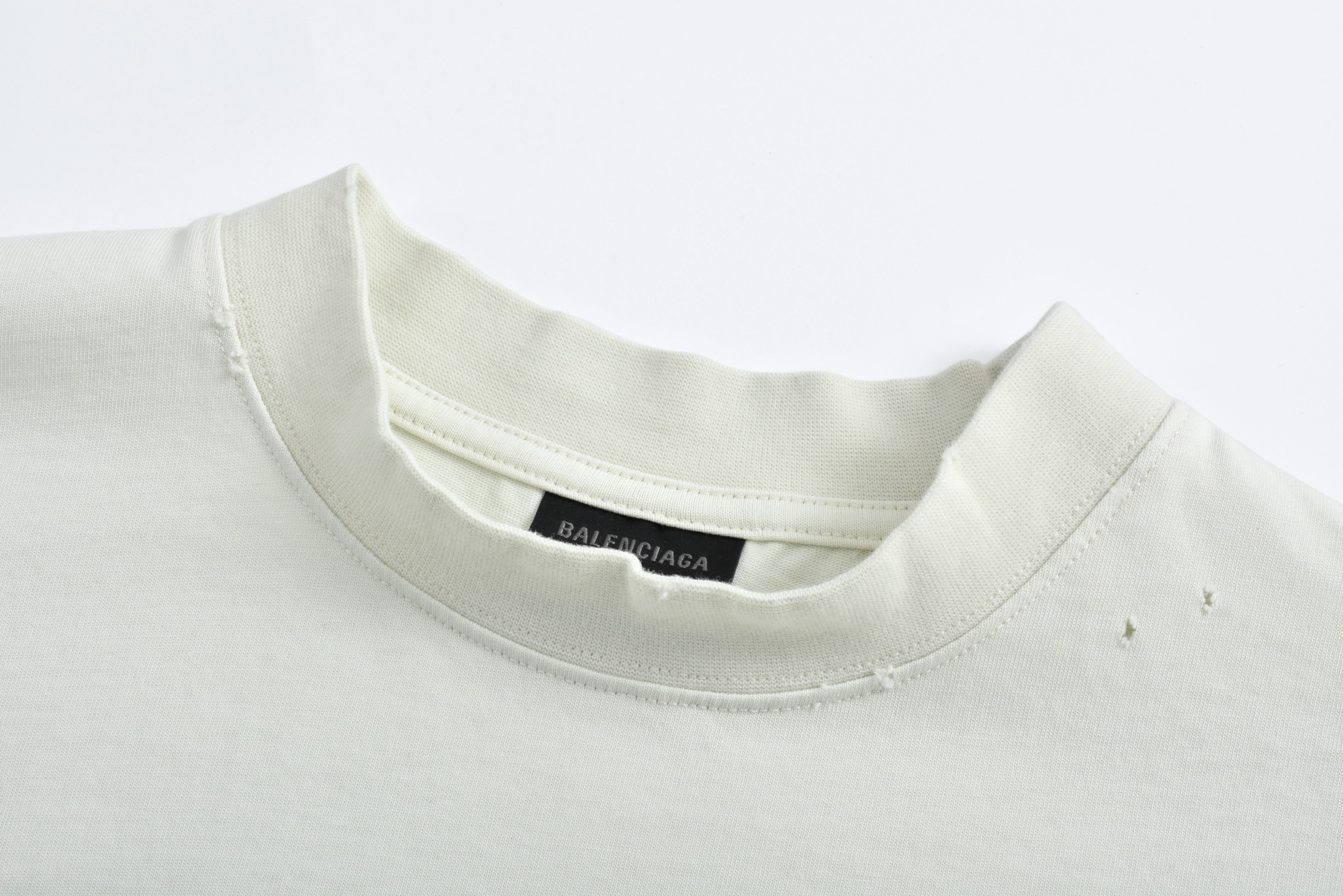 Balenciaga 巴黎世家 融化字母logo印花圆领短袖 T恤 夏季 白色 黑色 荧光绿 787349TRVS89081