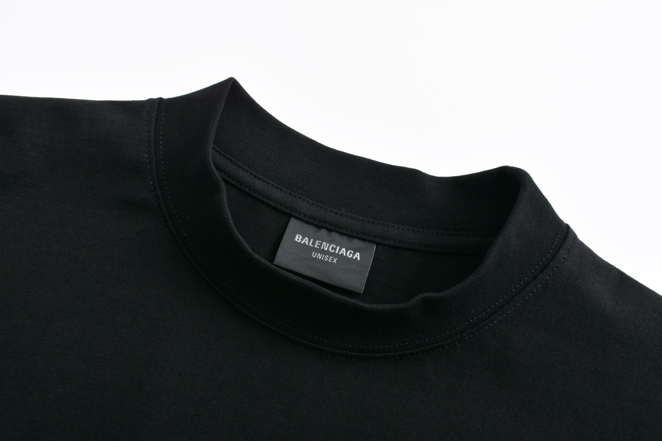 Balenciaga 巴黎世家 剪刀标语字母logo印花圆领短袖 T恤 夏季 白色 黑色