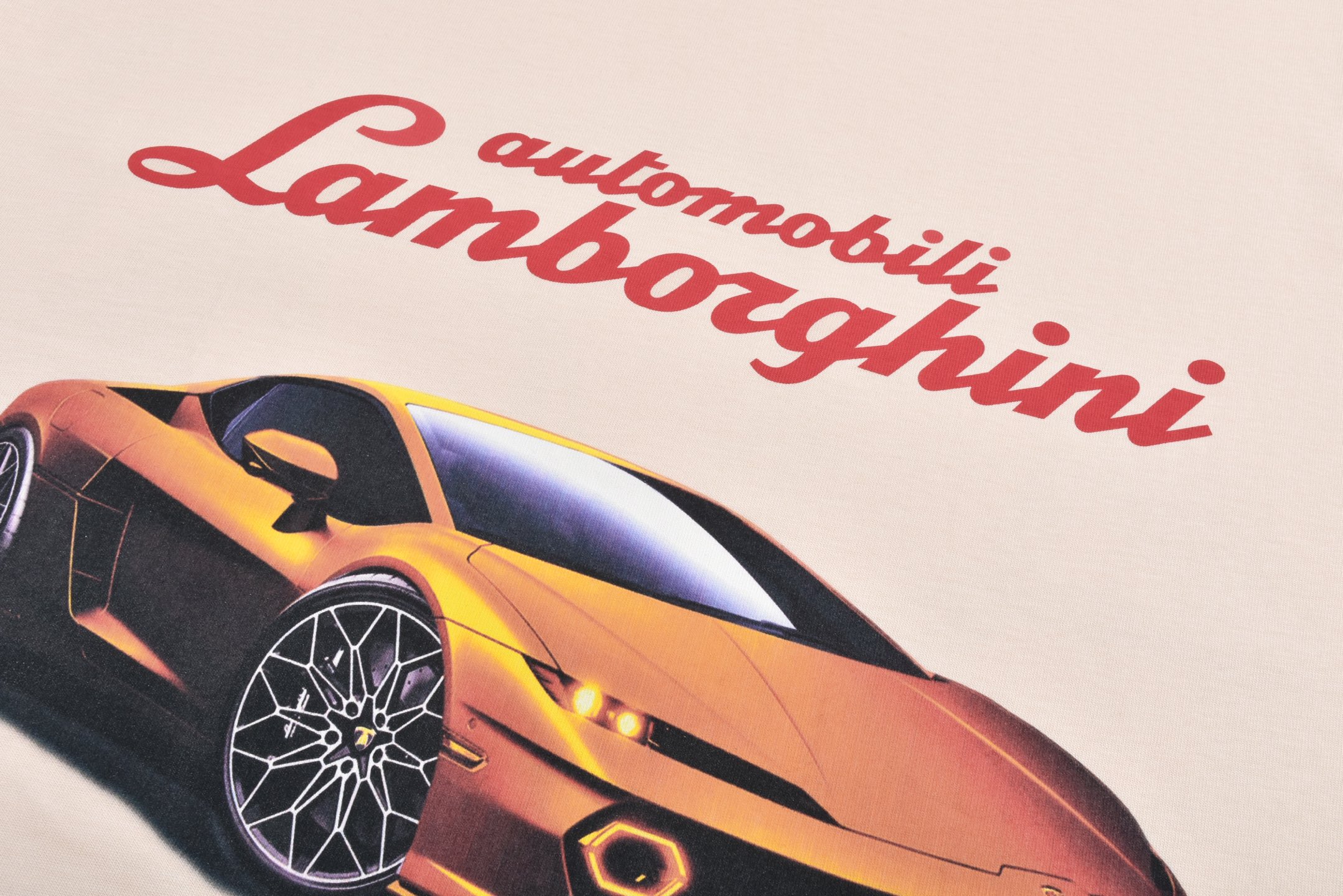 Balenciaga 巴黎世家 兰博基尼联名 印花圆领短袖 T恤 夏季 黑色 杏色 蓝色