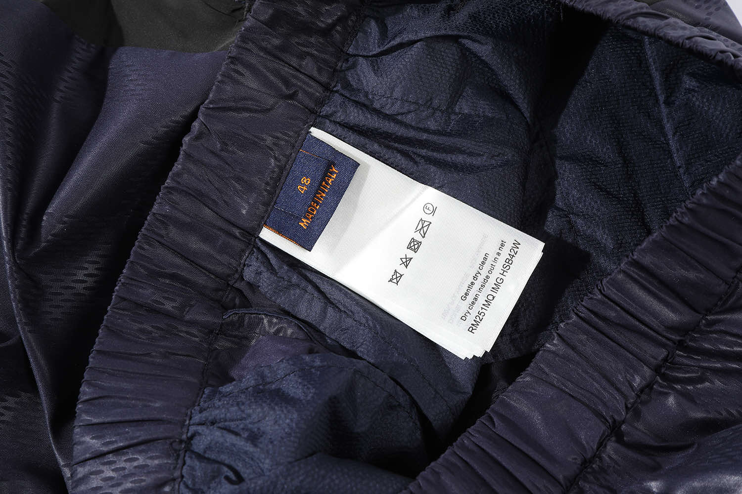 LOUIS VUITTON FW24 路易威登 暗纹棋盘格松紧腰运动裤 休闲裤 裤子 长裤 1AGJKS