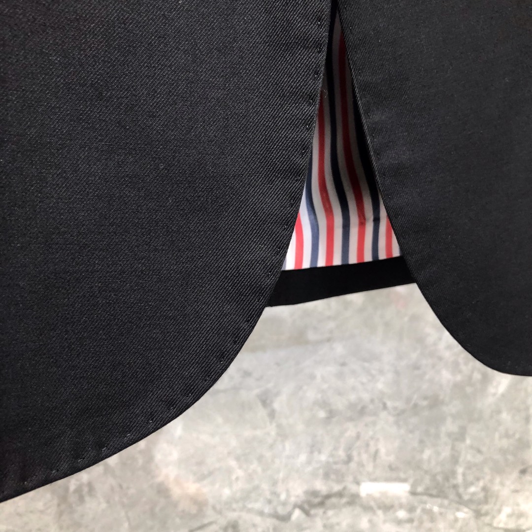 THOM BROWNE 纯色西装外套 长袖 女款 灰色 黑色