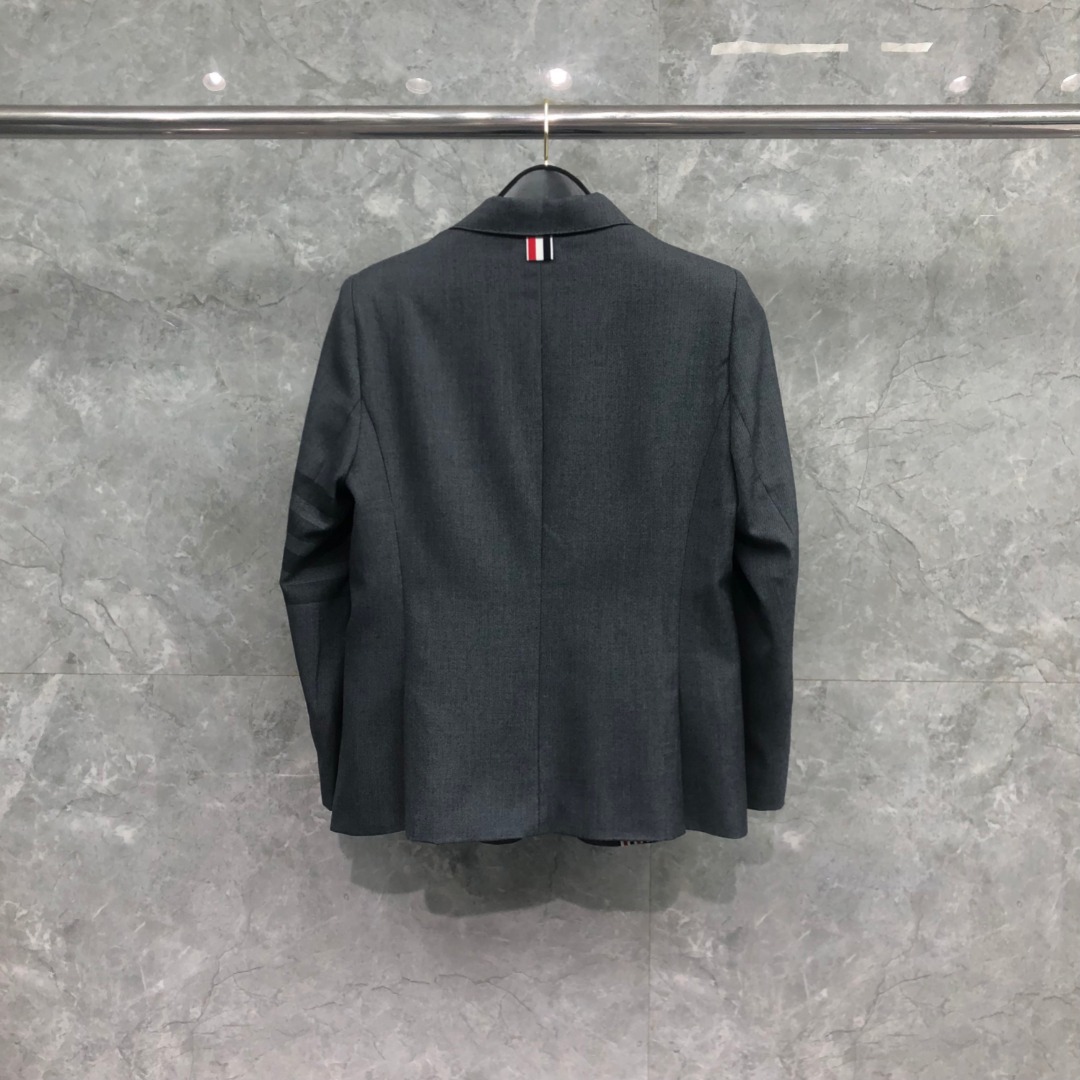 THOM BROWNE 经典四杠西装外套 长袖 女款 深灰色 藏青色 浅灰色