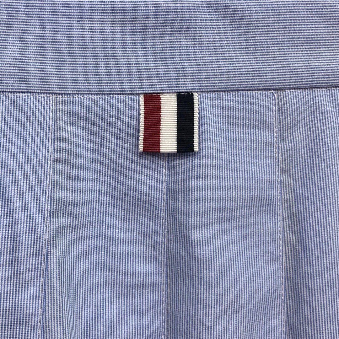 THOM BROWNE 细条百褶裙 短裙 裙子 女款 浅蓝色