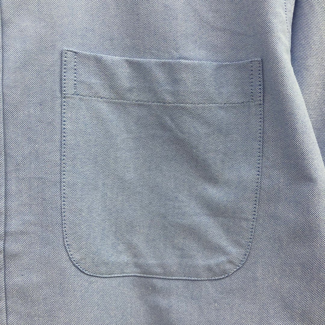 THOM BROWNE 袖子拼接翻领单排扣衬衫 外套 长袖 蓝色 MWL409C-F0313-480