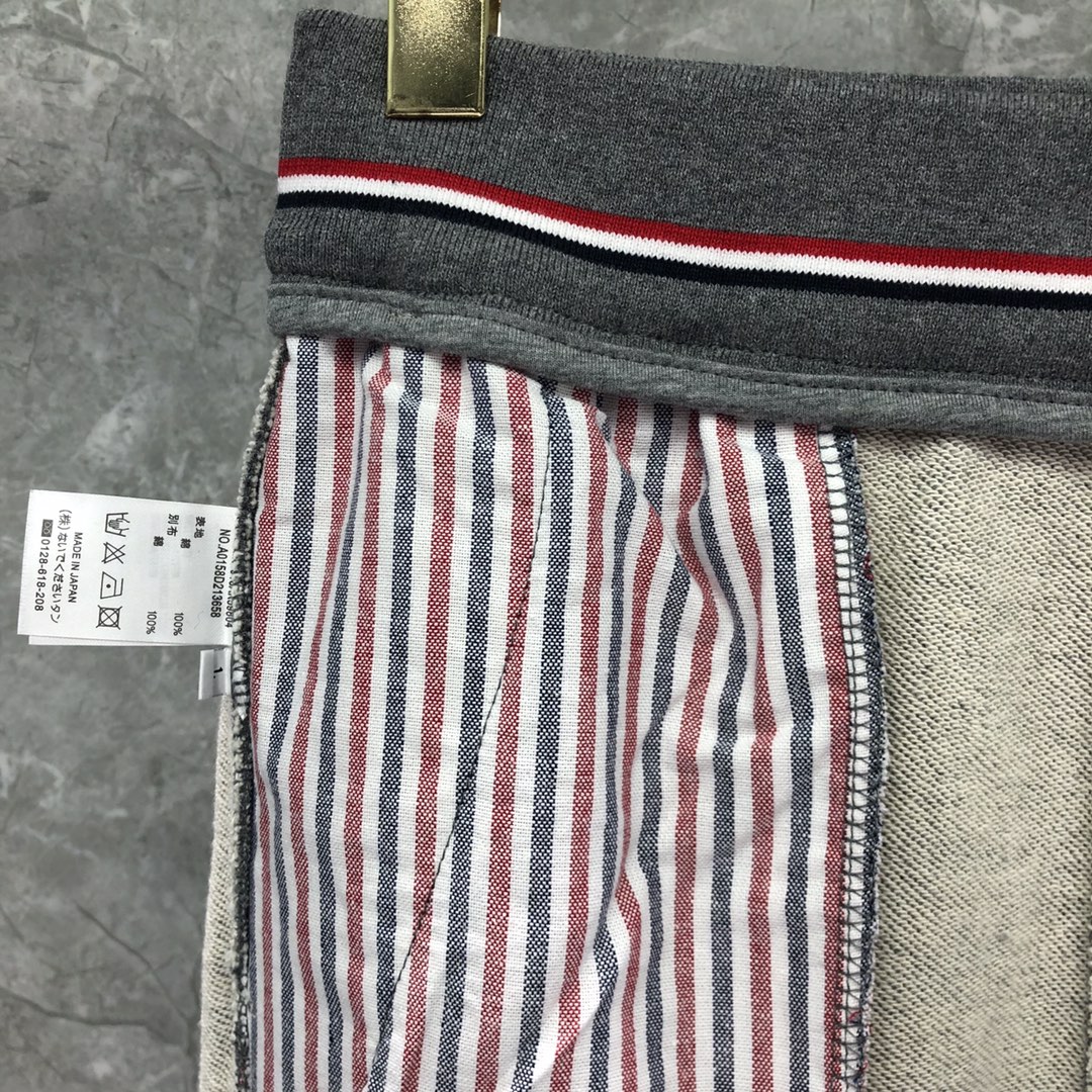 THOM BROWNE 经典四杠松紧腰卫裤 运动裤 休闲裤 裤子 灰色  藏青色