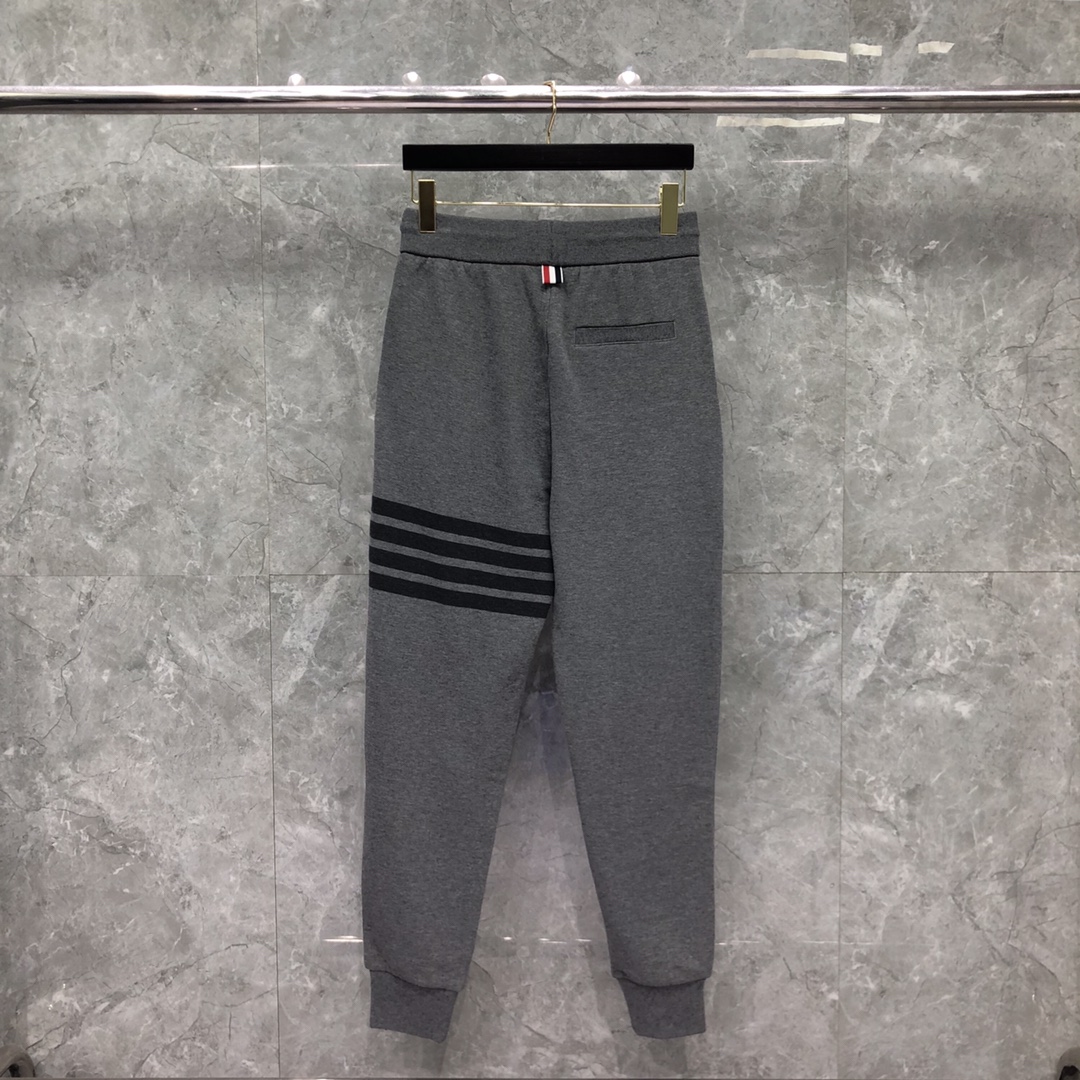 THOM BROWNE 经典四杠松紧腰卫裤 运动裤 休闲裤 裤子 灰色  藏青色