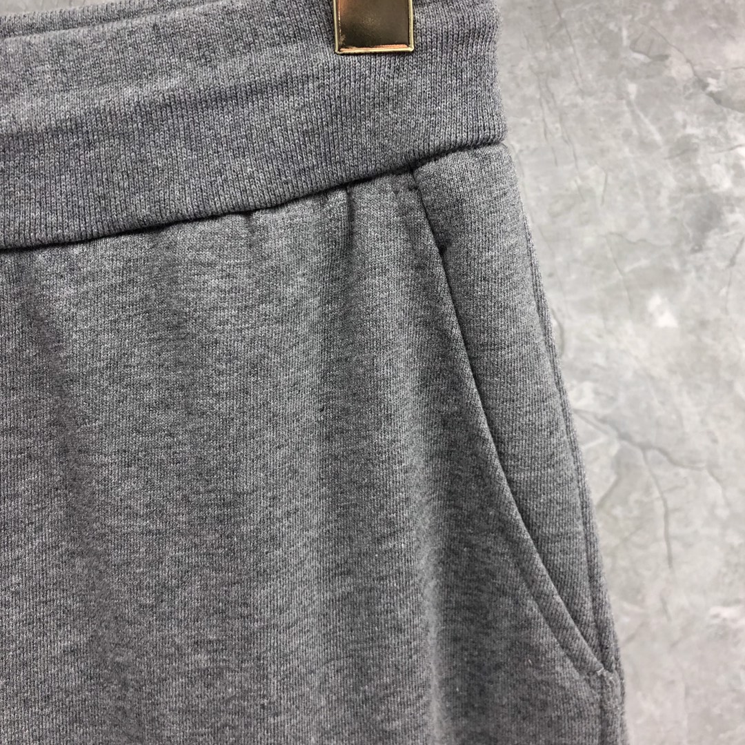 THOM BROWNE 经典四杠松紧腰卫裤 运动裤 休闲裤 裤子 灰色  藏青色