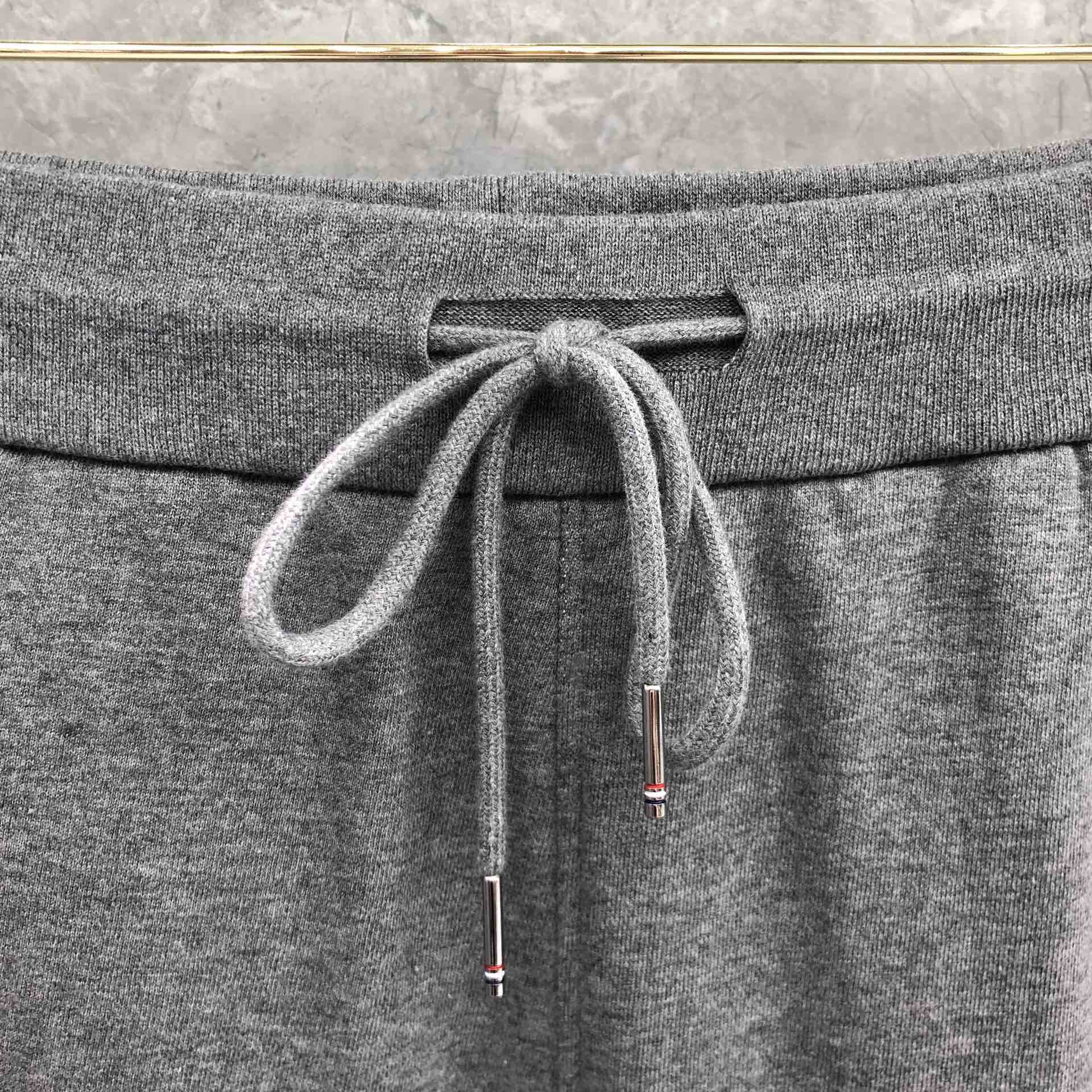 THOM BROWNE 经典四杠松紧腰卫裤 运动裤 休闲裤 裤子 灰色  藏青色