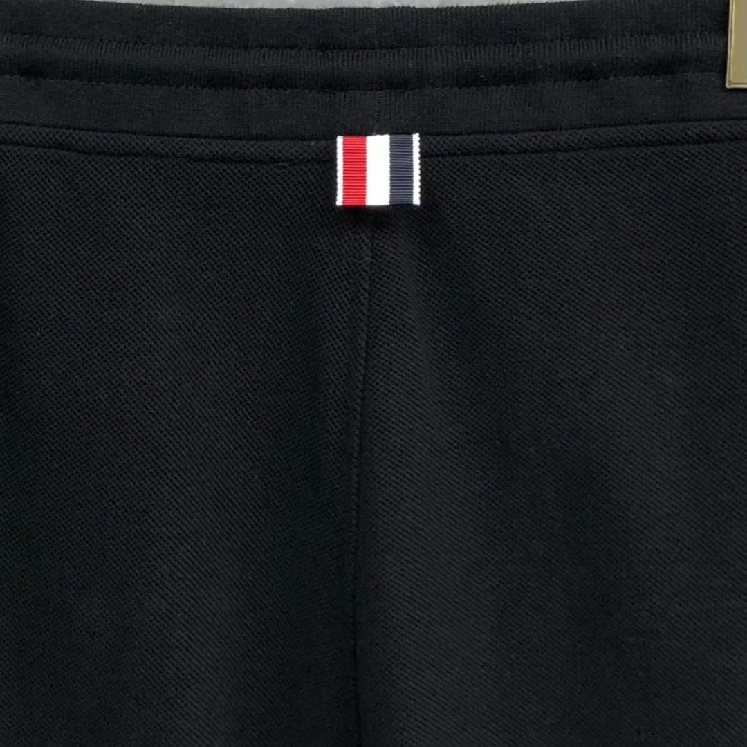 THOM BROWNE 纯色松紧腰卫裤 运动裤 休闲裤 裤子 白色 灰色  藏青色 黑色