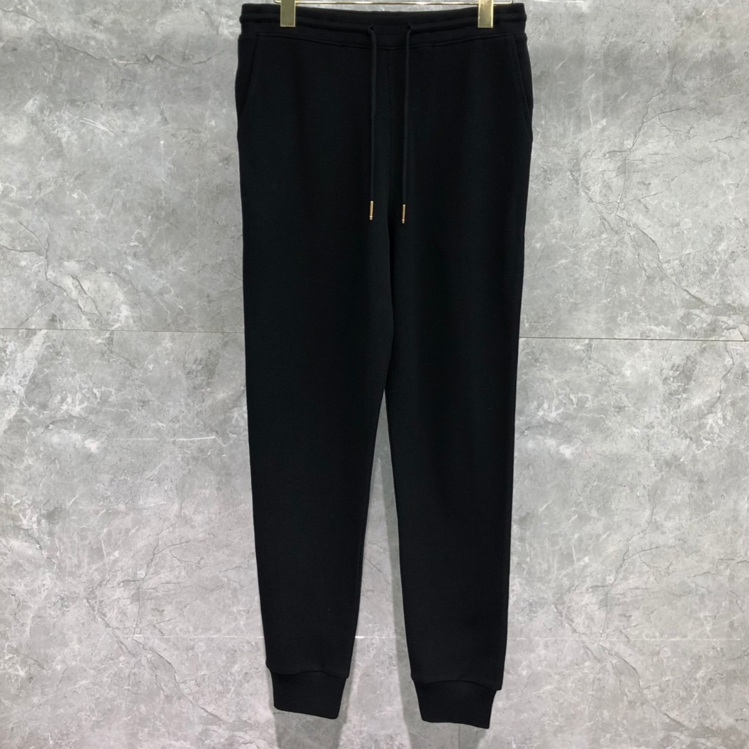 THOM BROWNE 纯色松紧腰卫裤 运动裤 休闲裤 裤子 白色 灰色  藏青色 黑色