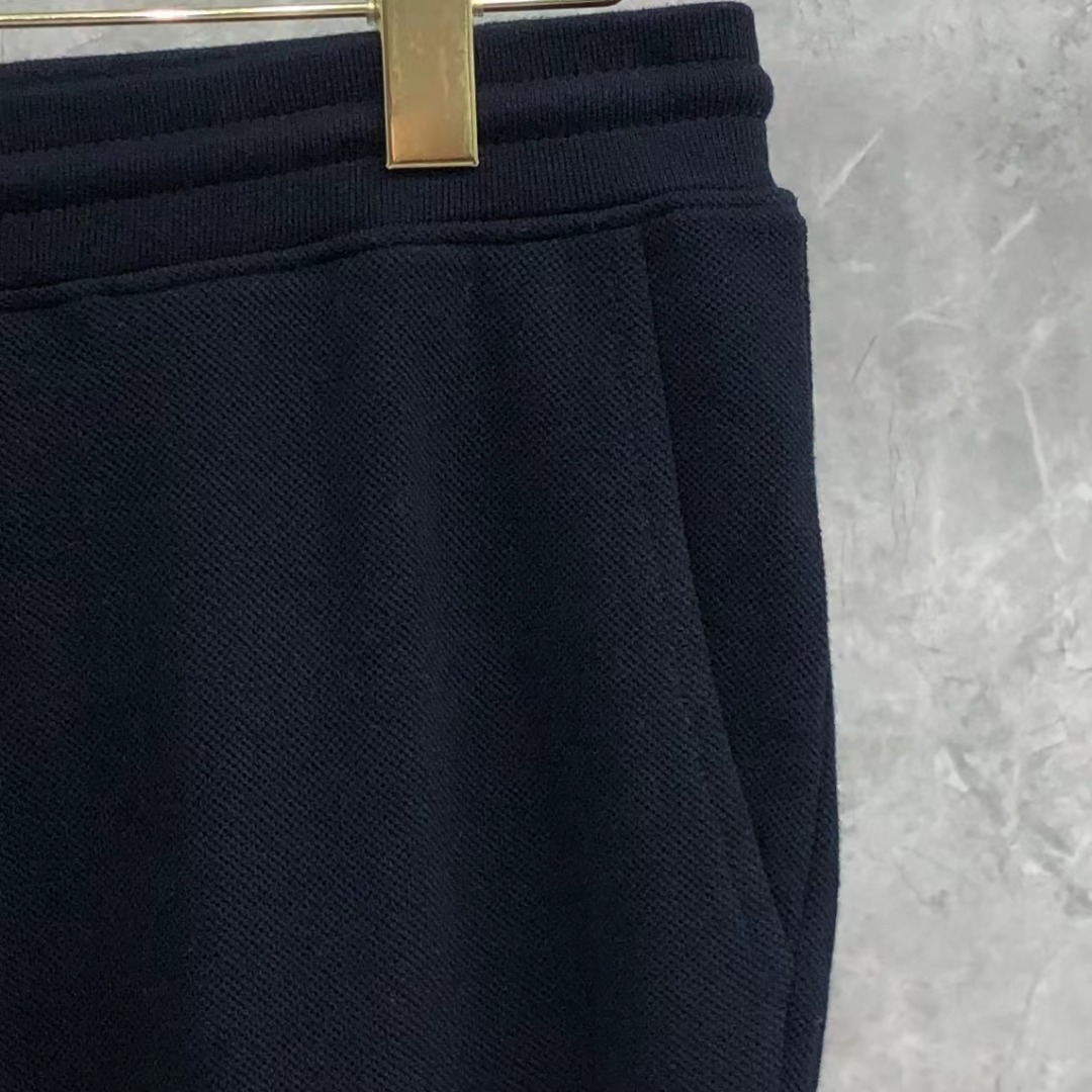 THOM BROWNE 纯色松紧腰卫裤 运动裤 休闲裤 裤子 白色 灰色  藏青色 黑色