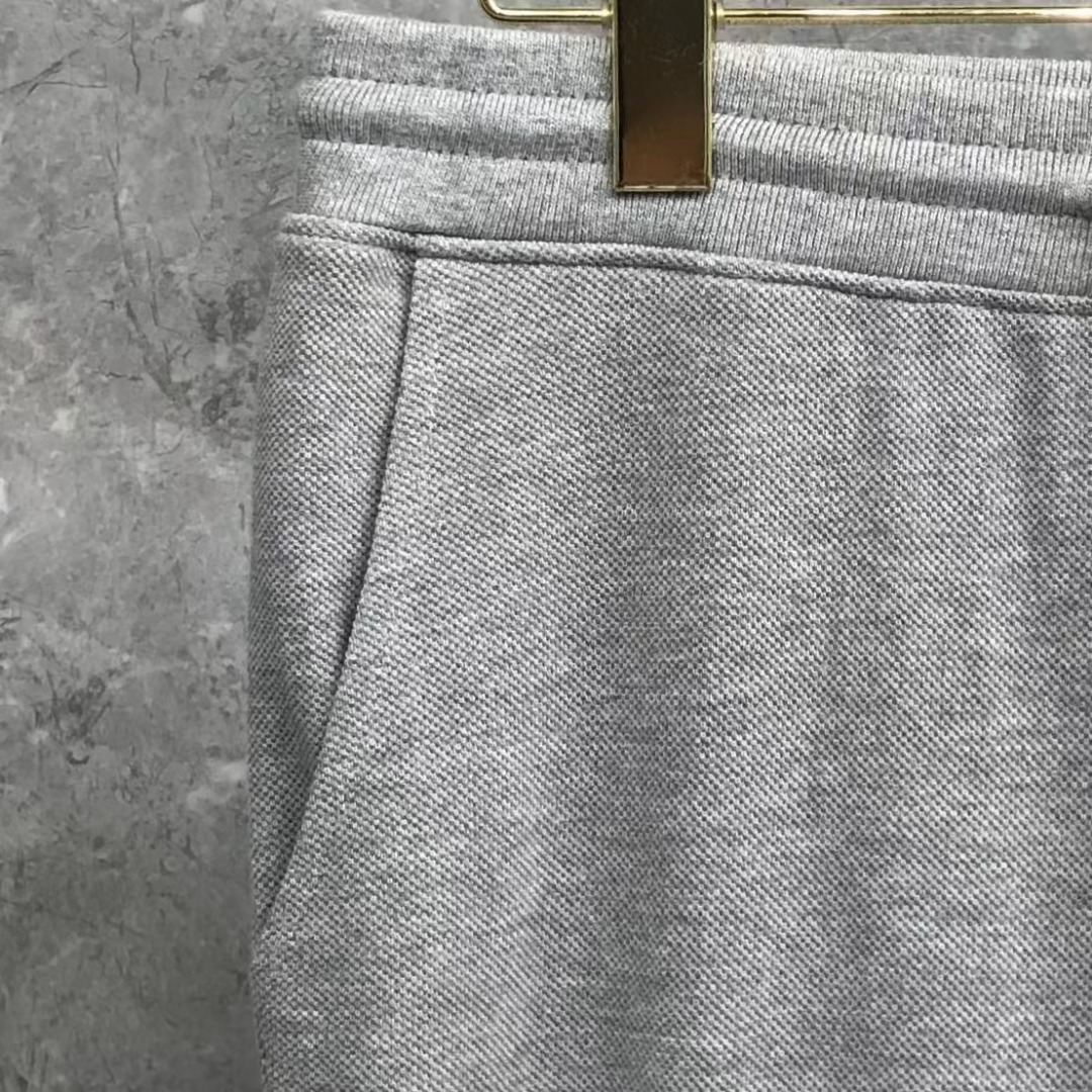 THOM BROWNE 纯色松紧腰卫裤 运动裤 休闲裤 裤子 白色 灰色  藏青色 黑色