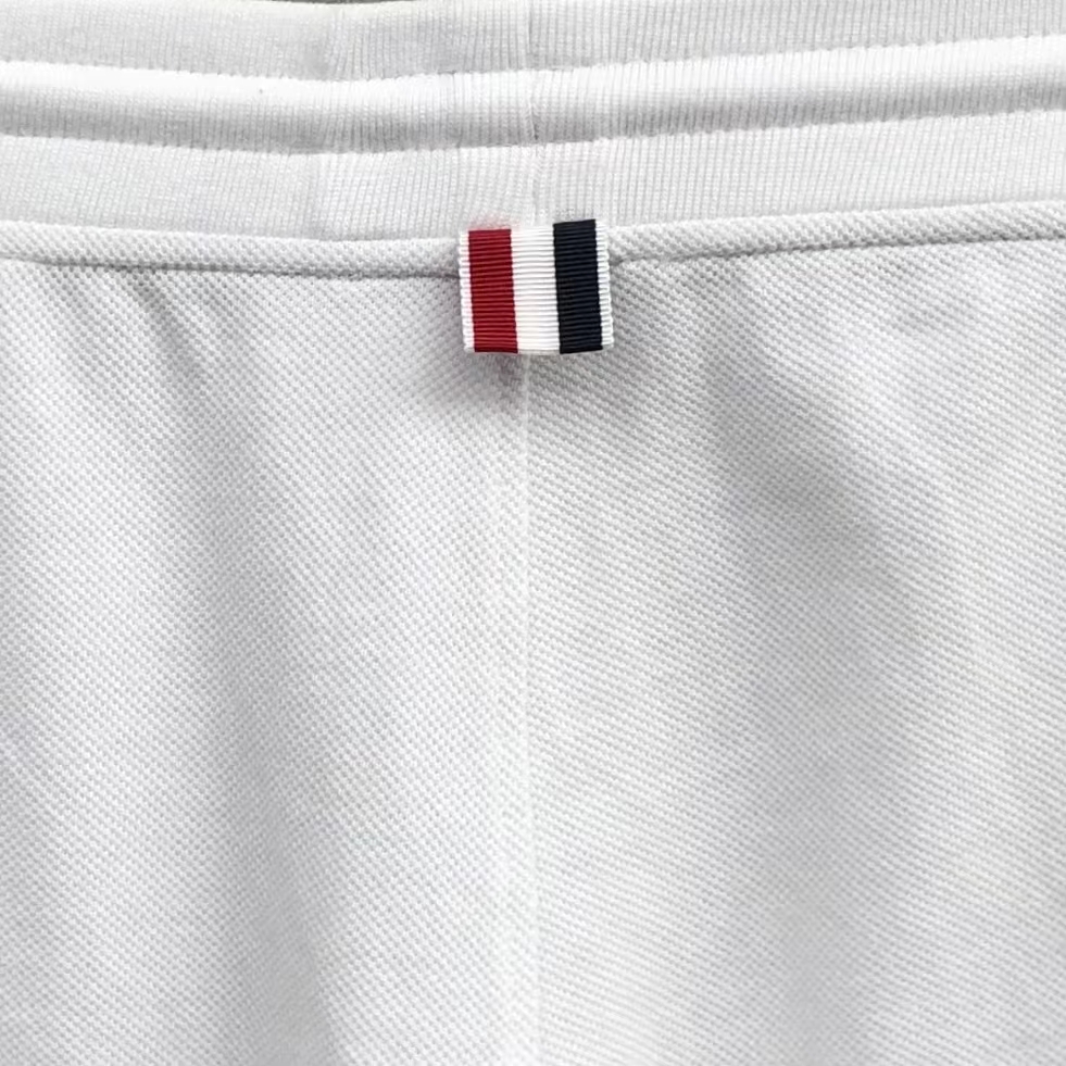 THOM BROWNE 纯色松紧腰卫裤 运动裤 休闲裤 裤子 白色 灰色  藏青色 黑色