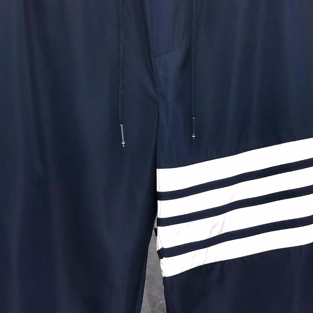 THOM BROWNE 经典四杠防水松紧腰休闲裤 运动裤 裤子 藏青色 灰色 