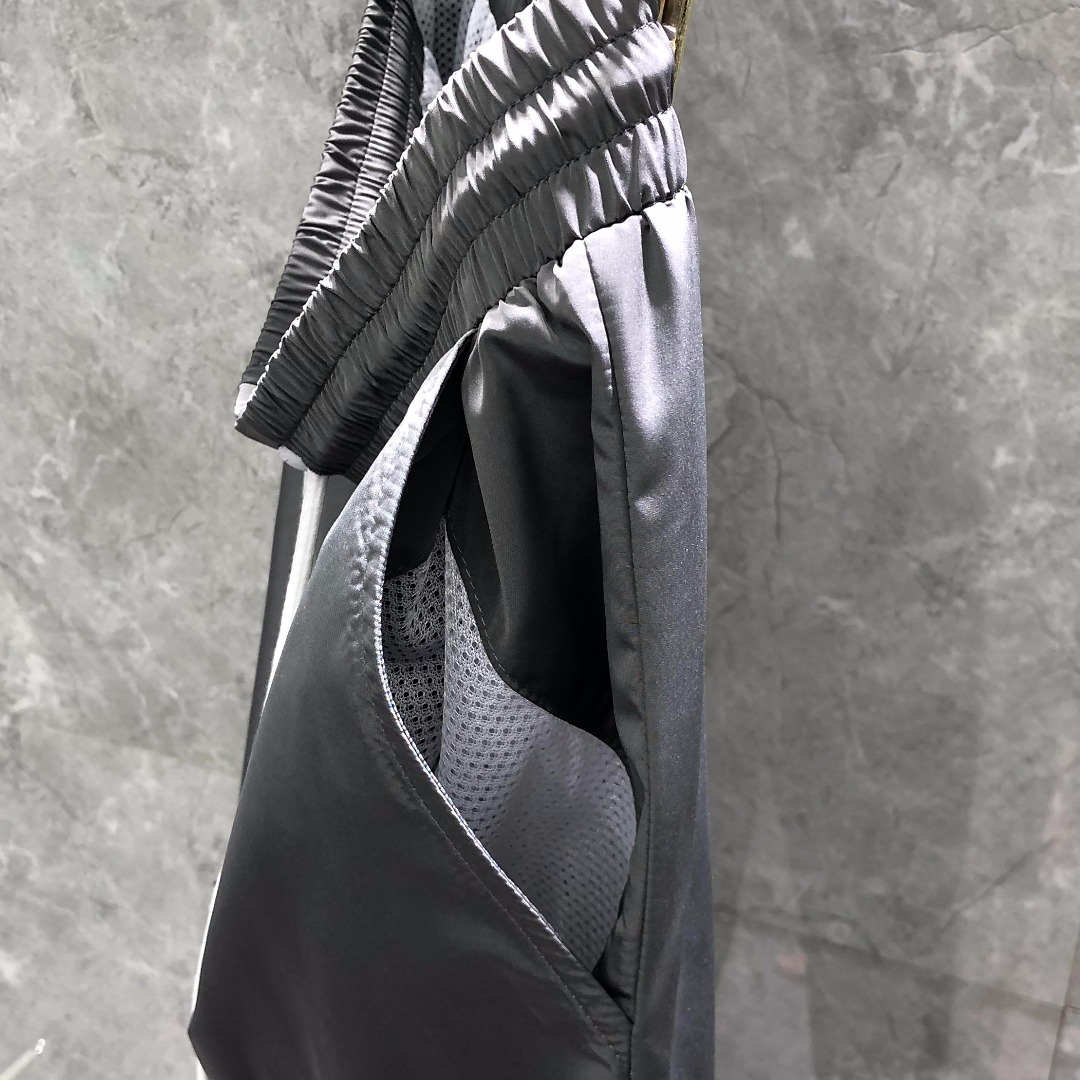 THOM BROWNE 经典四杠防水松紧腰休闲裤 运动裤 裤子 藏青色 灰色 