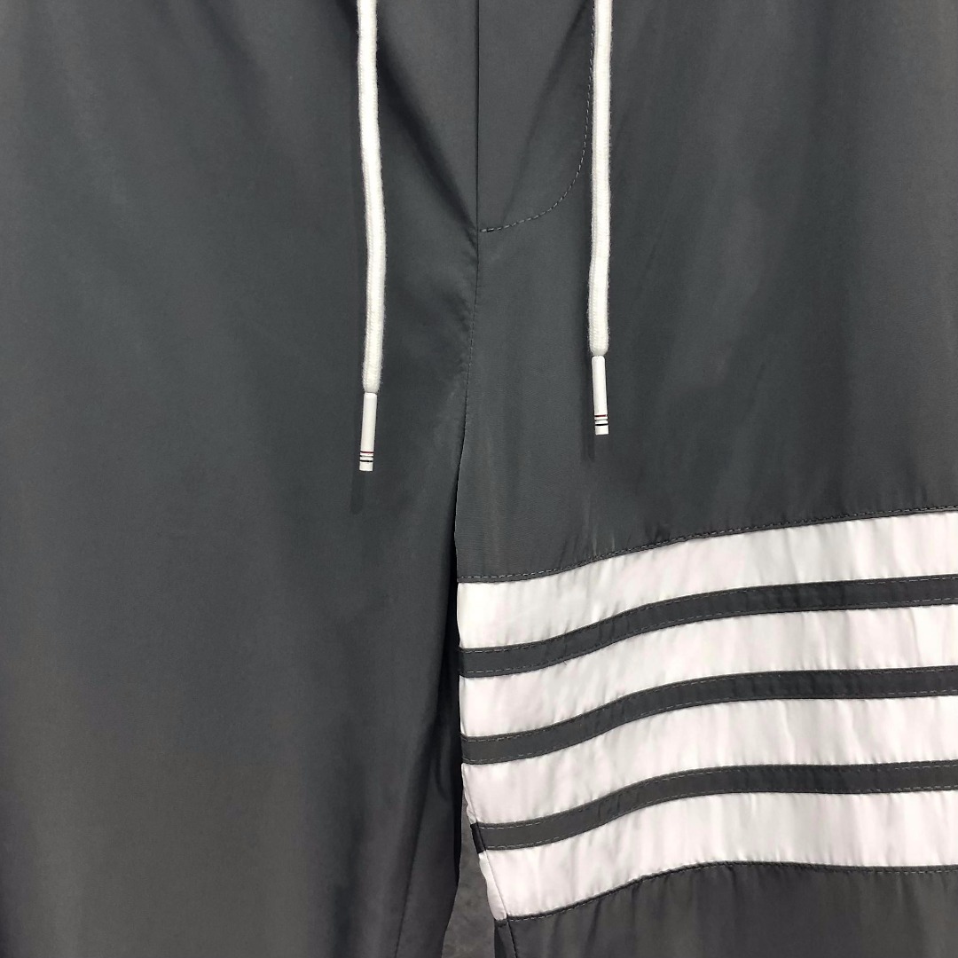 THOM BROWNE 经典四杠防水松紧腰休闲裤 运动裤 裤子 藏青色 灰色 