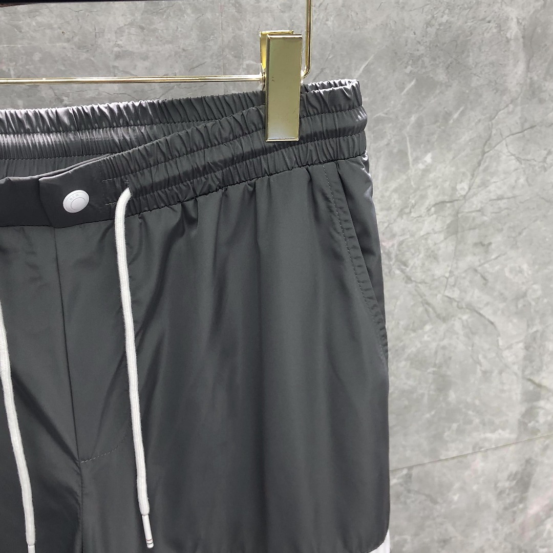 THOM BROWNE 经典四杠防水松紧腰休闲裤 运动裤 裤子 藏青色 灰色 