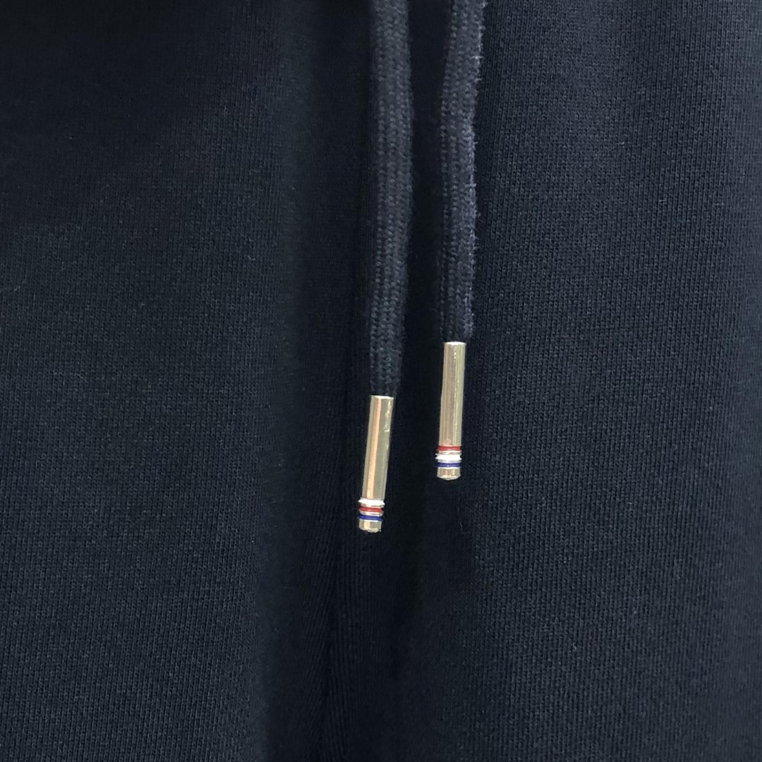 THOM BROWNE 经典四杠小狗刺绣图案松紧腰卫裤 运动裤 休闲裤 裤子 藏青色 灰色 